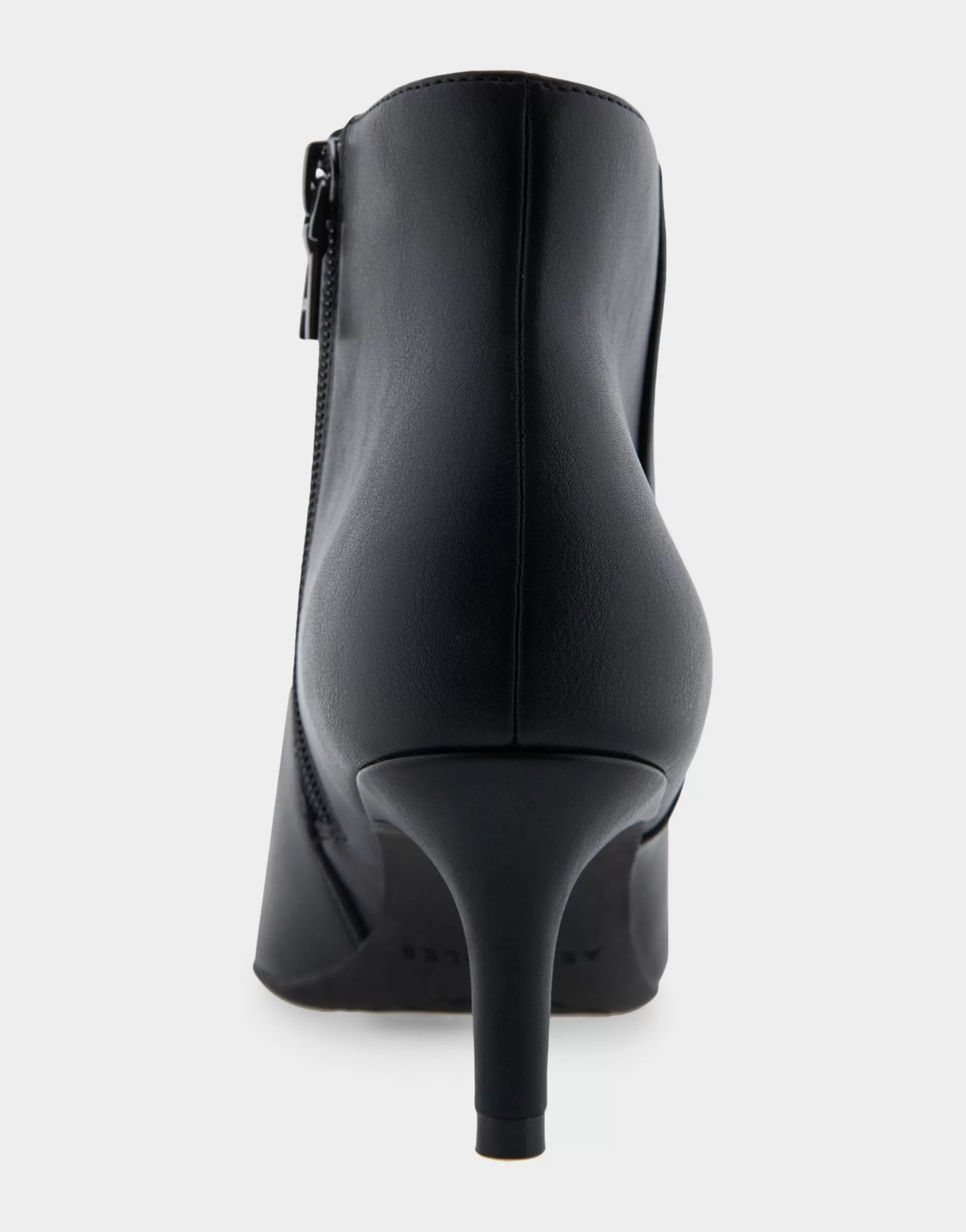 Aerosoles Ankle Boots*Comfortable Women's Point Toe Kitten Heel Bootie in Black Faux Leather