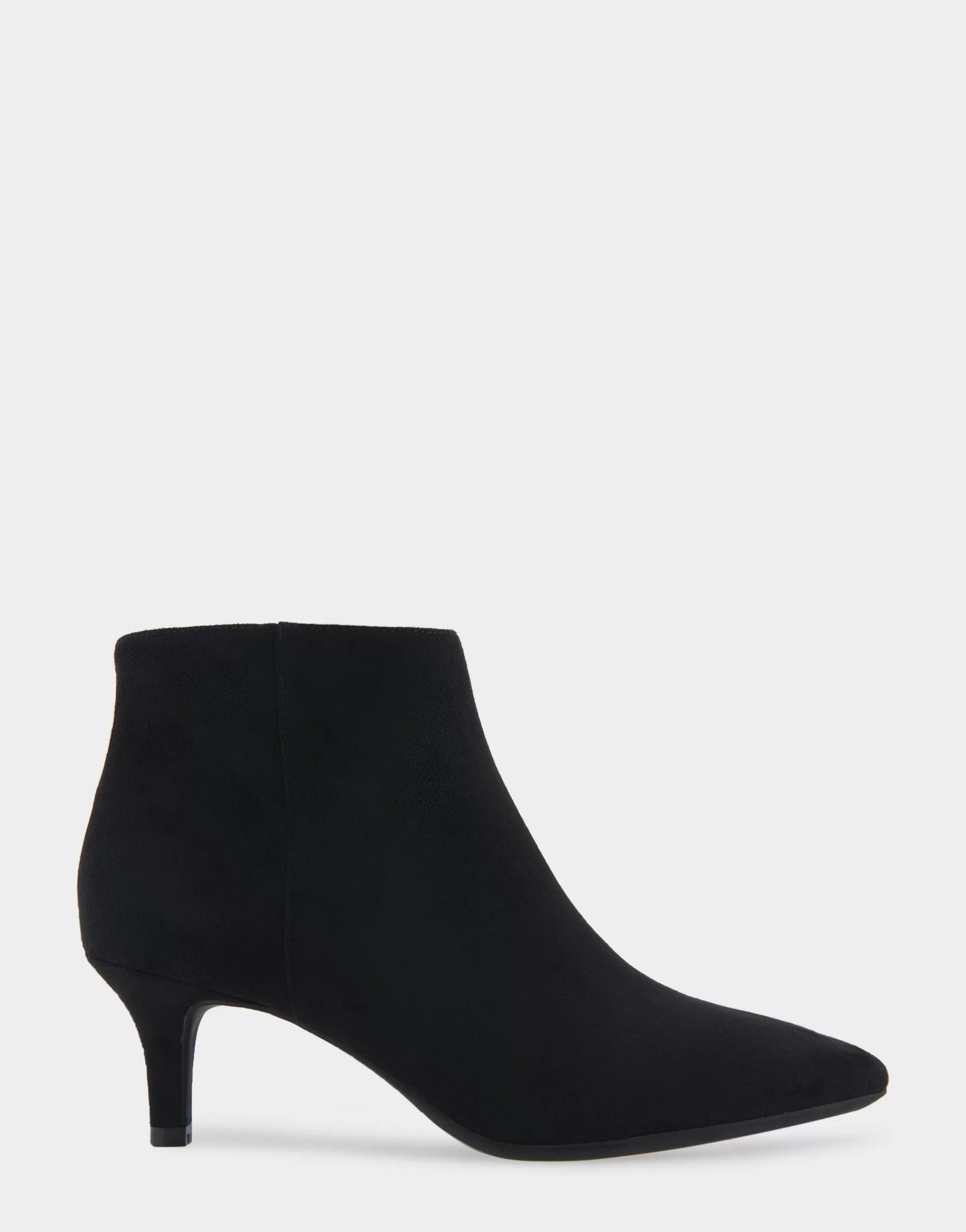 Aerosoles Heeled Boots | Ankle Boots*Comfortable Women's Point Toe Kitten Heel Bootie in Black Faux Suede