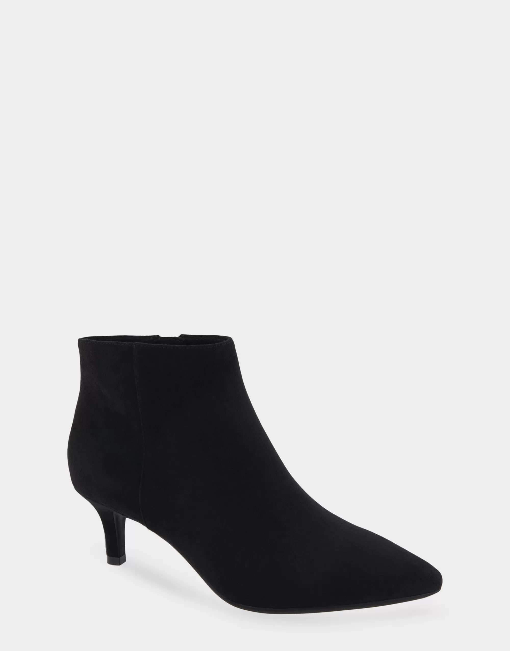 Aerosoles Heeled Boots | Ankle Boots*Comfortable Women's Point Toe Kitten Heel Bootie in Black Faux Suede