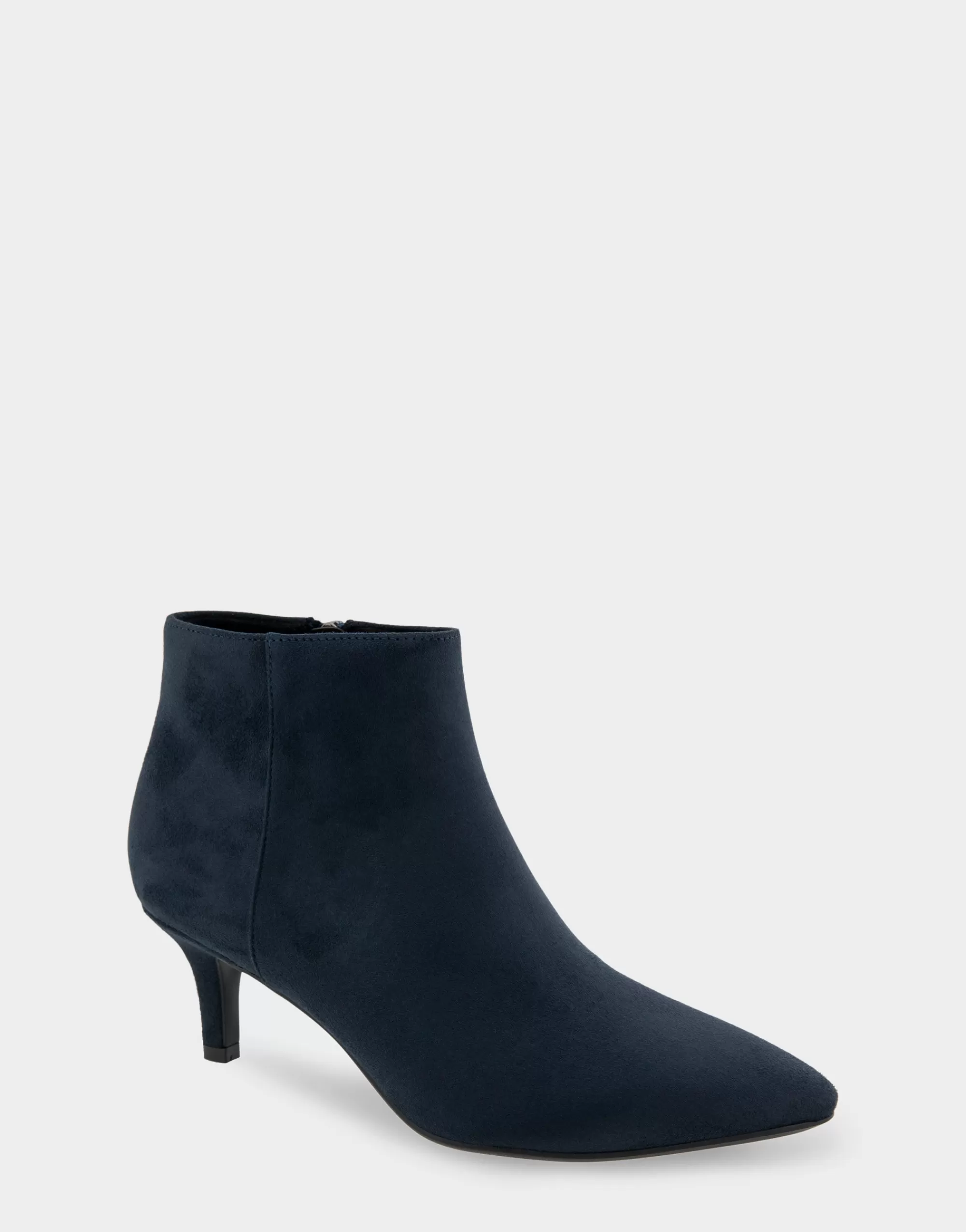 Aerosoles Ankle Boots*Comfortable Women's Point Toe Kitten Heel Bootie in Navy Faux Suede Faux Suede