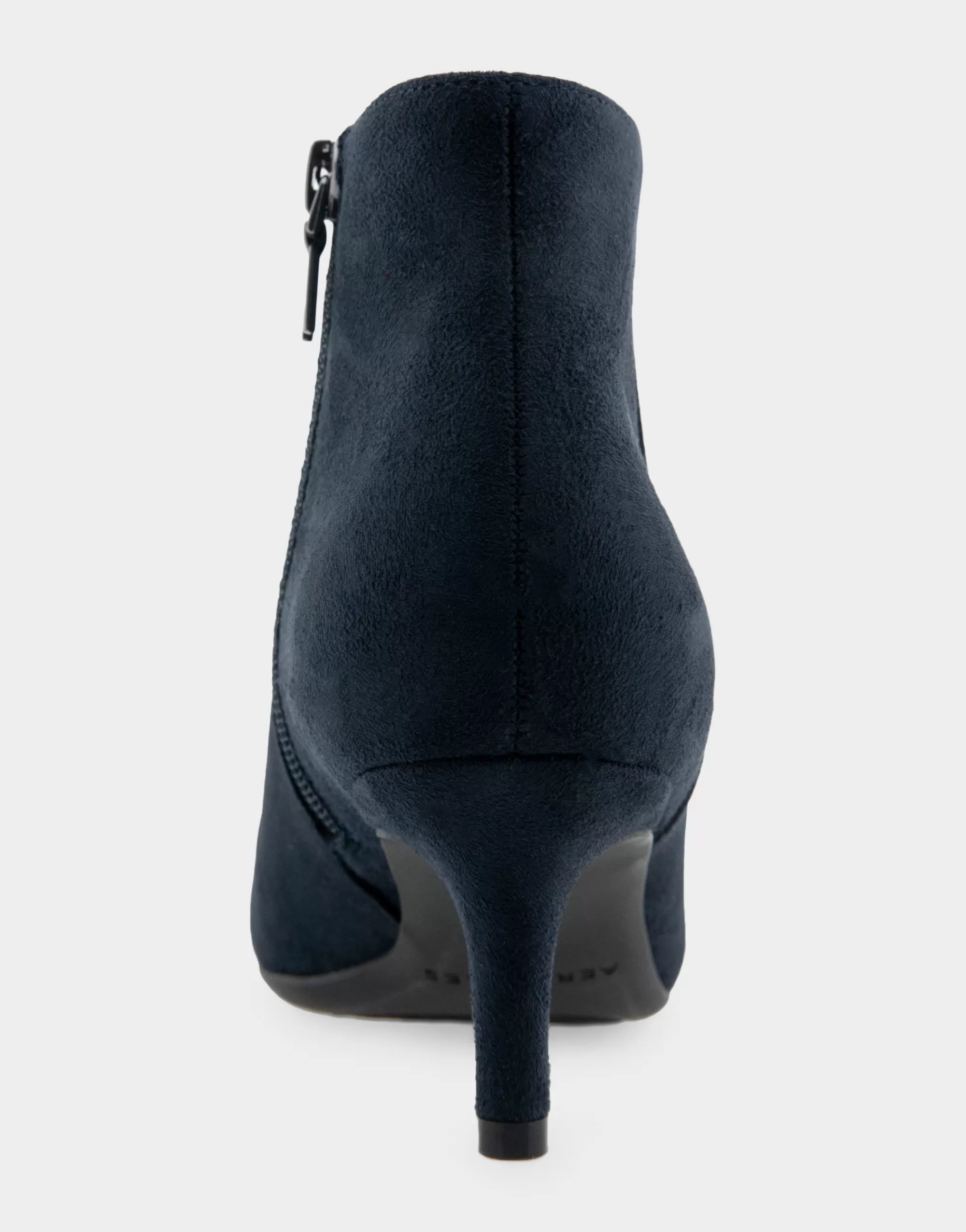 Aerosoles Ankle Boots*Comfortable Women's Point Toe Kitten Heel Bootie in Navy Faux Suede Faux Suede