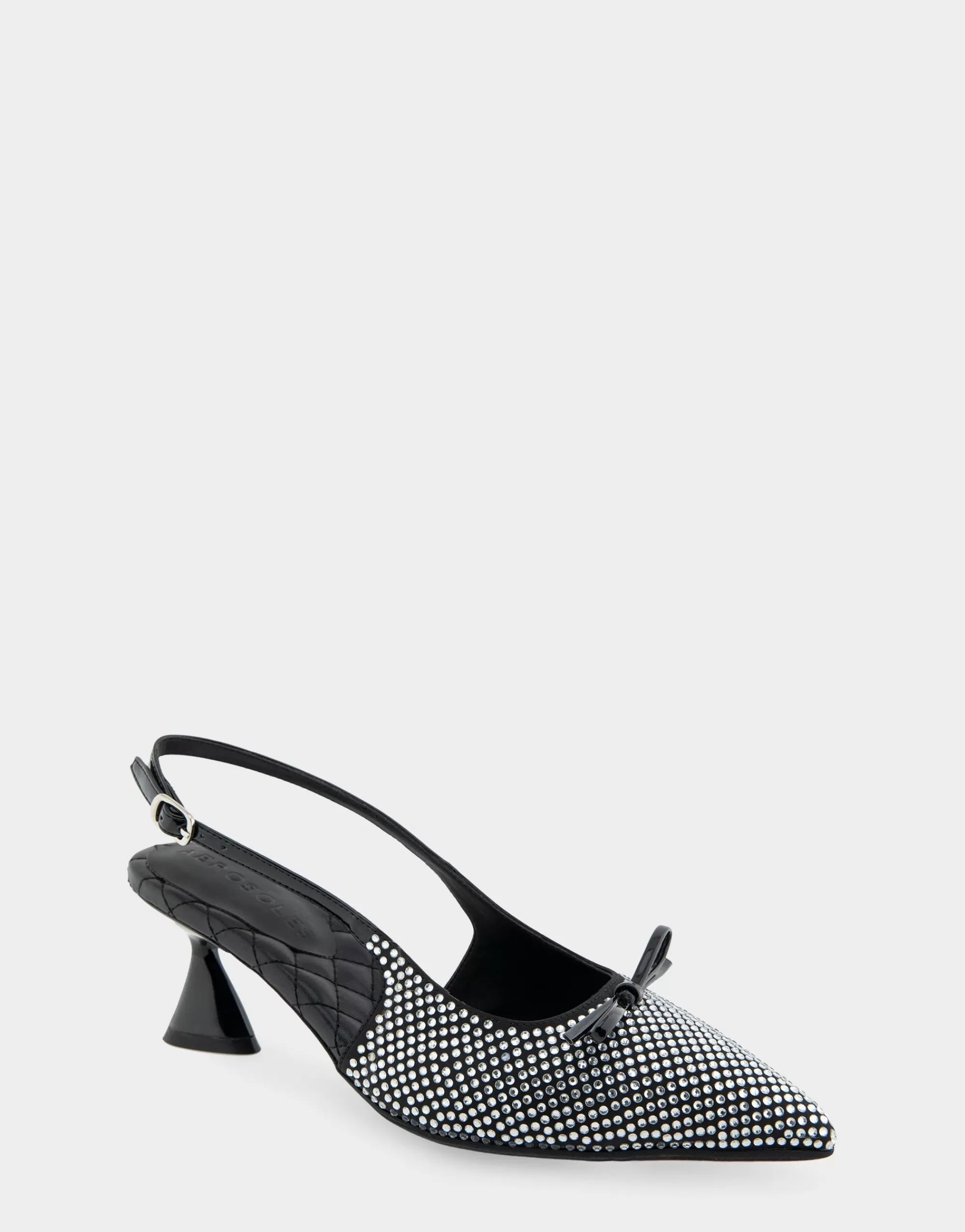 Aerosoles Pumps*Comfortable Women's Point Toe Slingback Pump in Black Satin Fabric
