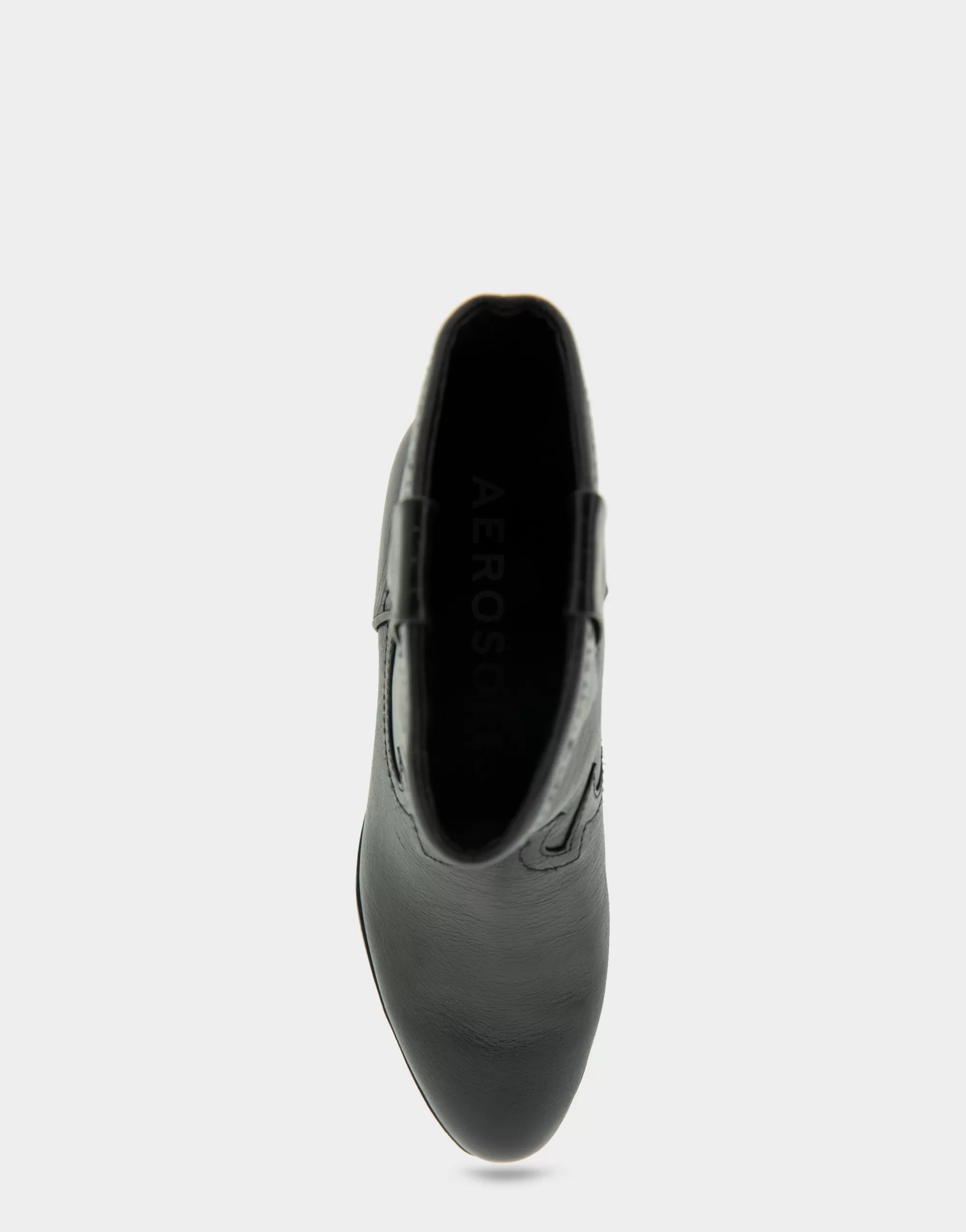 Aerosoles Ankle Boots*Comfortable Women's Pull On Western Bootie in Black Burnished Leather