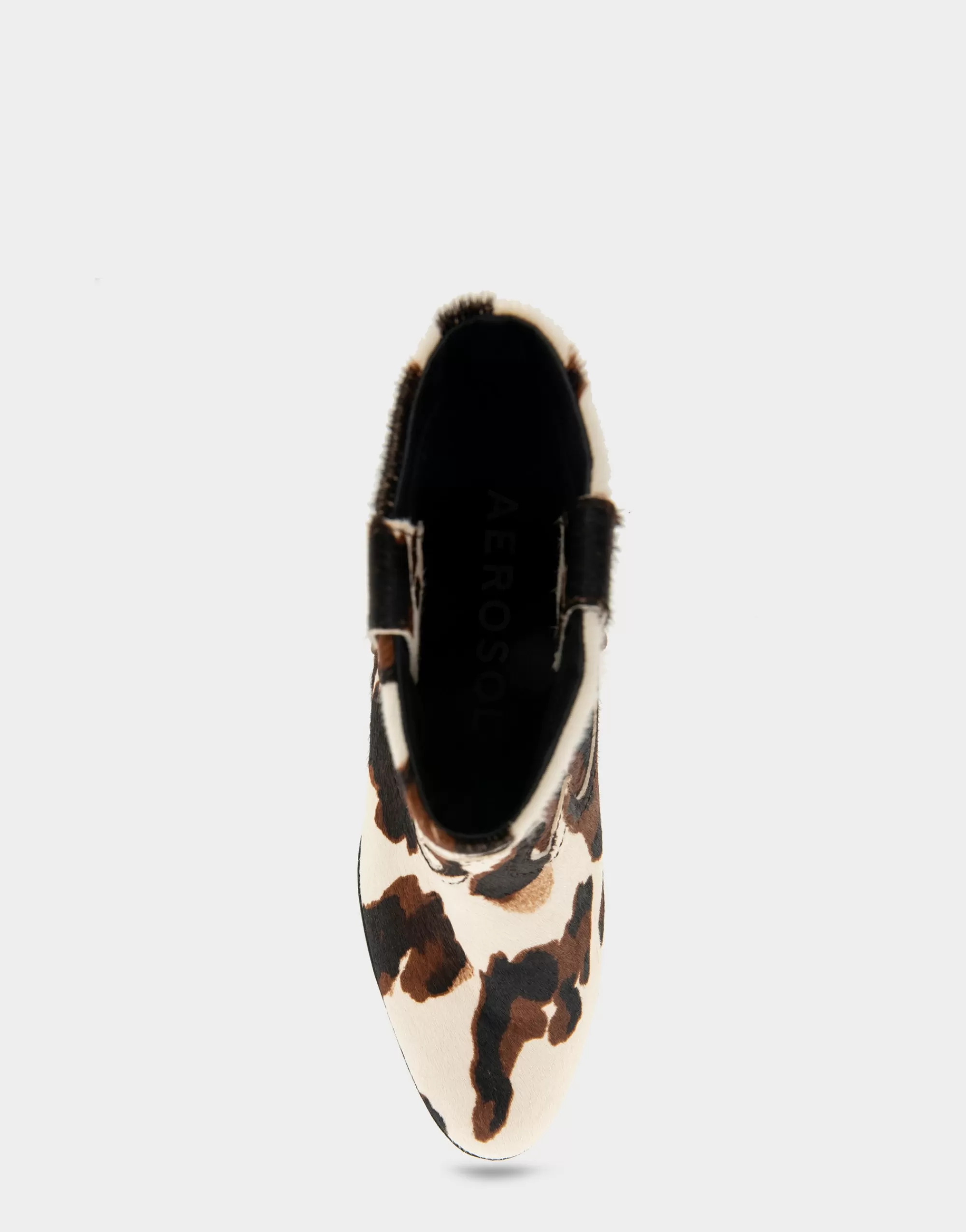 Aerosoles Ankle Boots*Comfortable Women's Pull On Western Bootie in Cow Print Haircalf