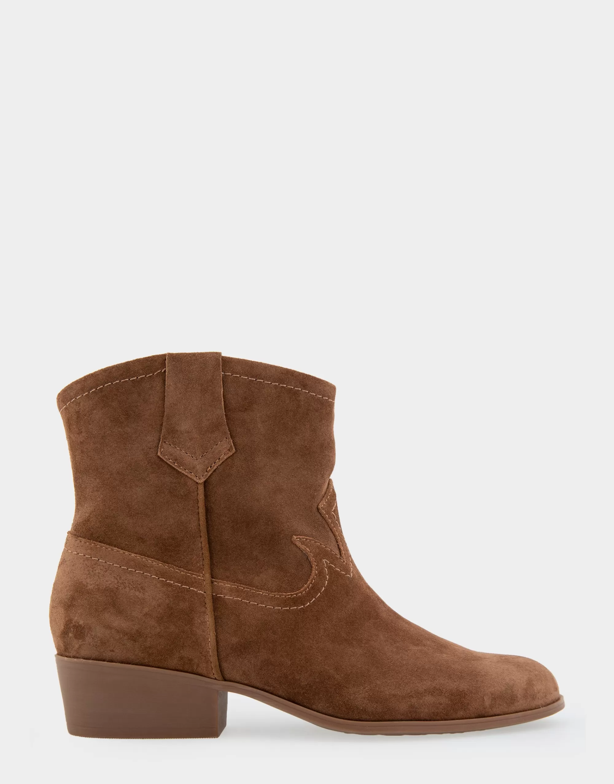 Aerosoles Ankle Boots*Comfortable Women's Pull On Western Bootie in Tobacco Suede