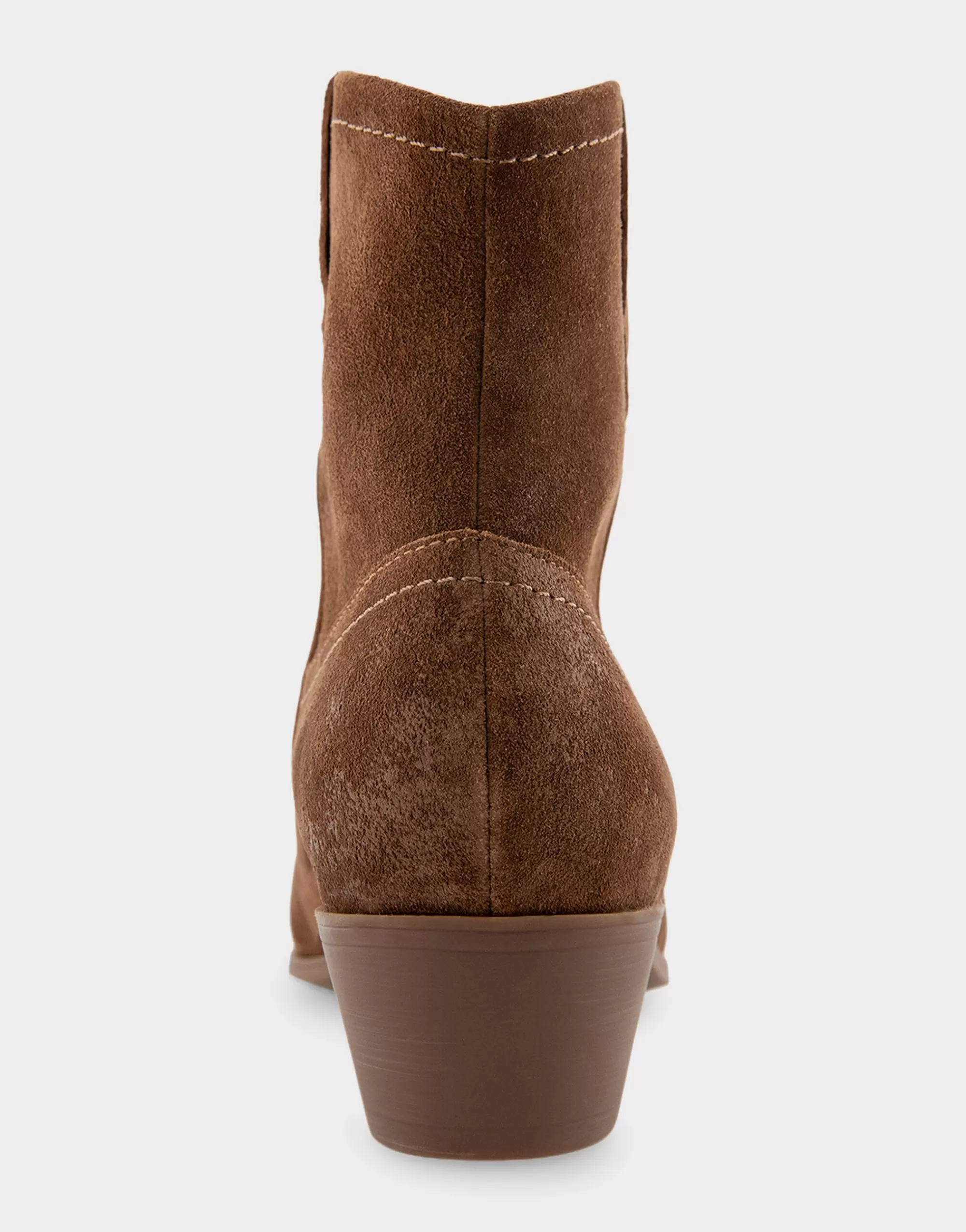 Aerosoles Ankle Boots*Comfortable Women's Pull On Western Bootie in Tobacco Suede