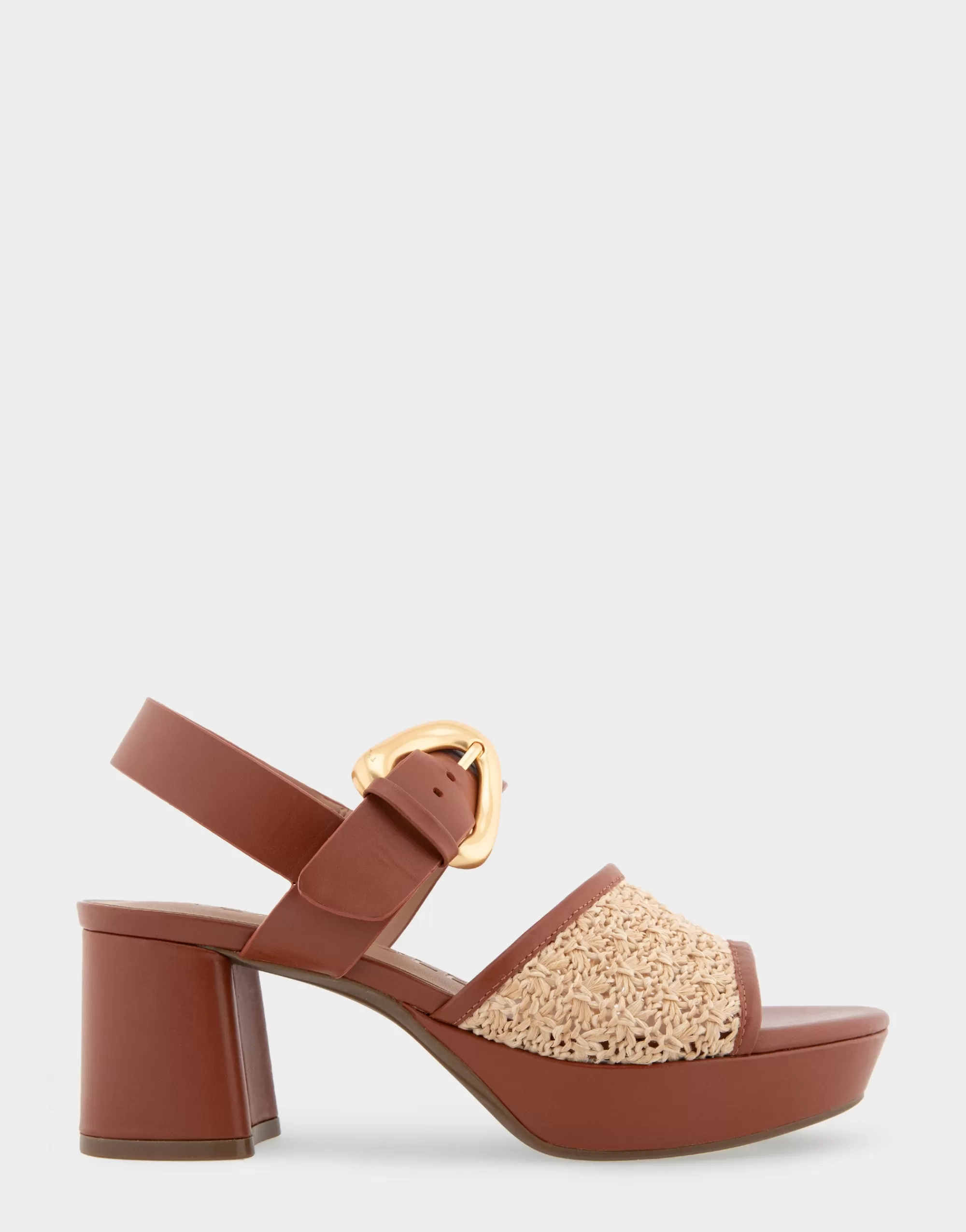 Aerosoles Wide Width Sandals | Platforms*Comfortable Women's Quarter Strap Platform Sandal in Natural Raffia Combo Raffia Fabric