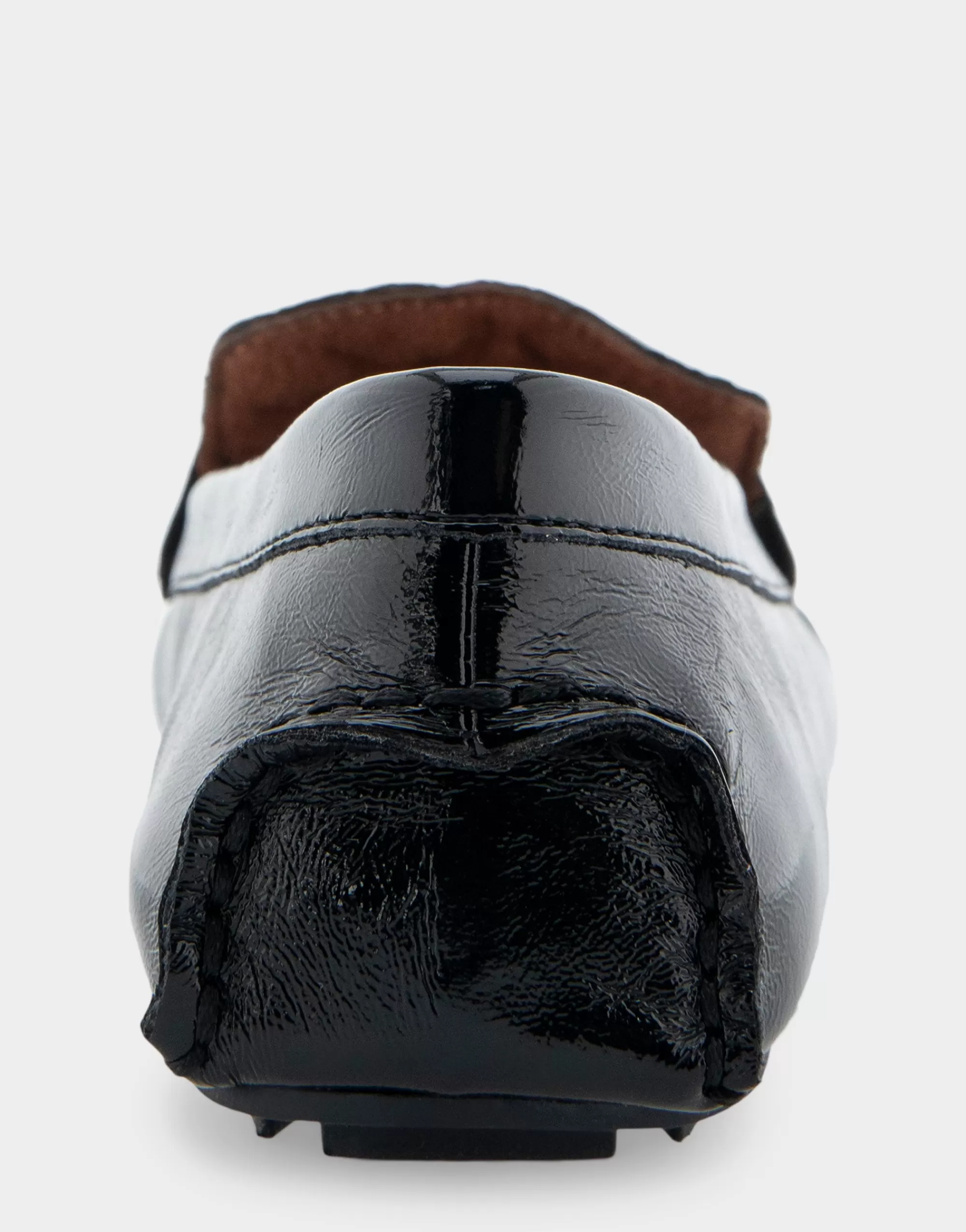 Aerosoles Loafers*Comfortable Women's Quilted Plug Driver Moc in Black Patent Faux Leather Patent Faux Leather