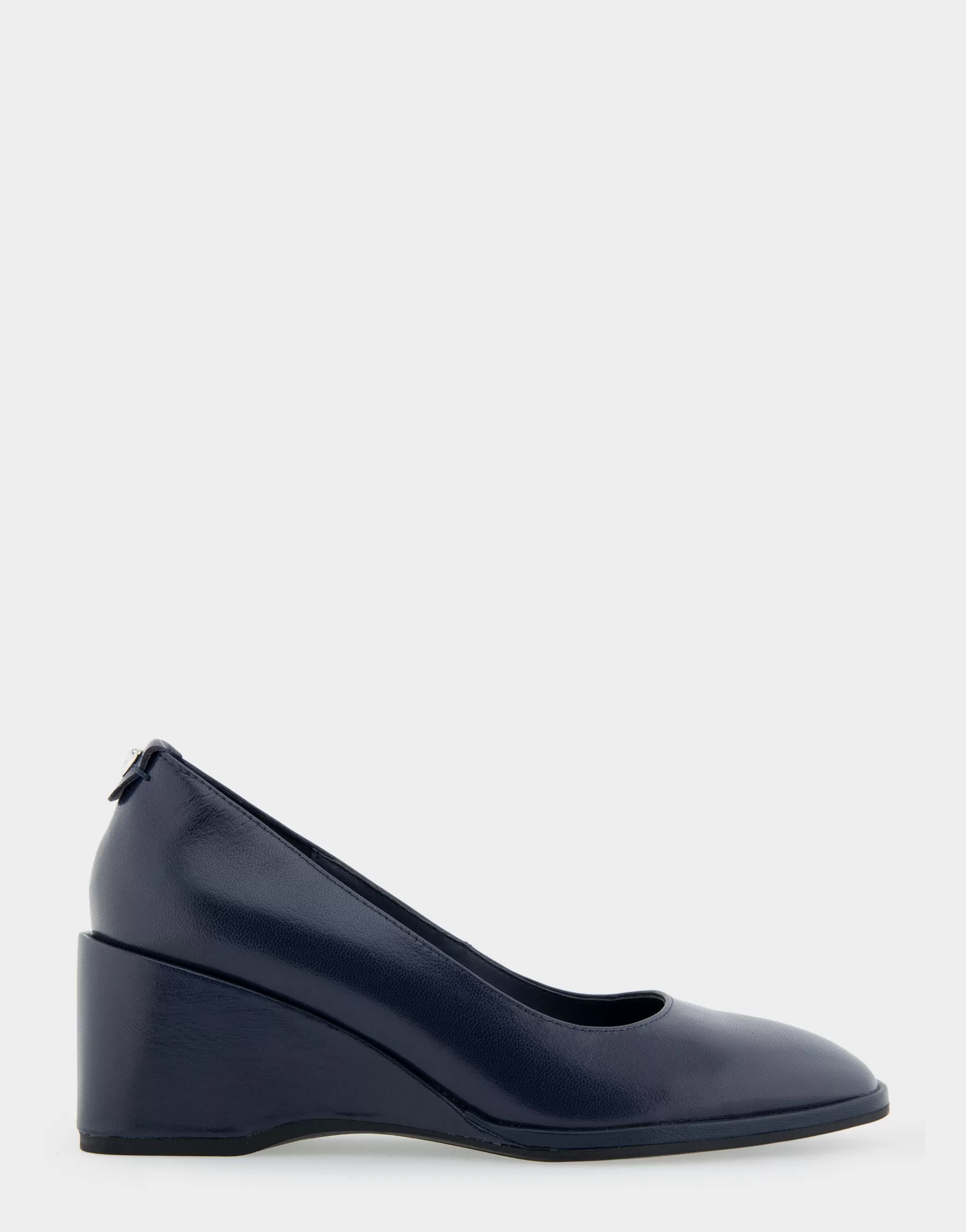 Aerosoles Wedges | Pumps*Comfortable Women's Sculpted Wedge Pump in Navy Leather