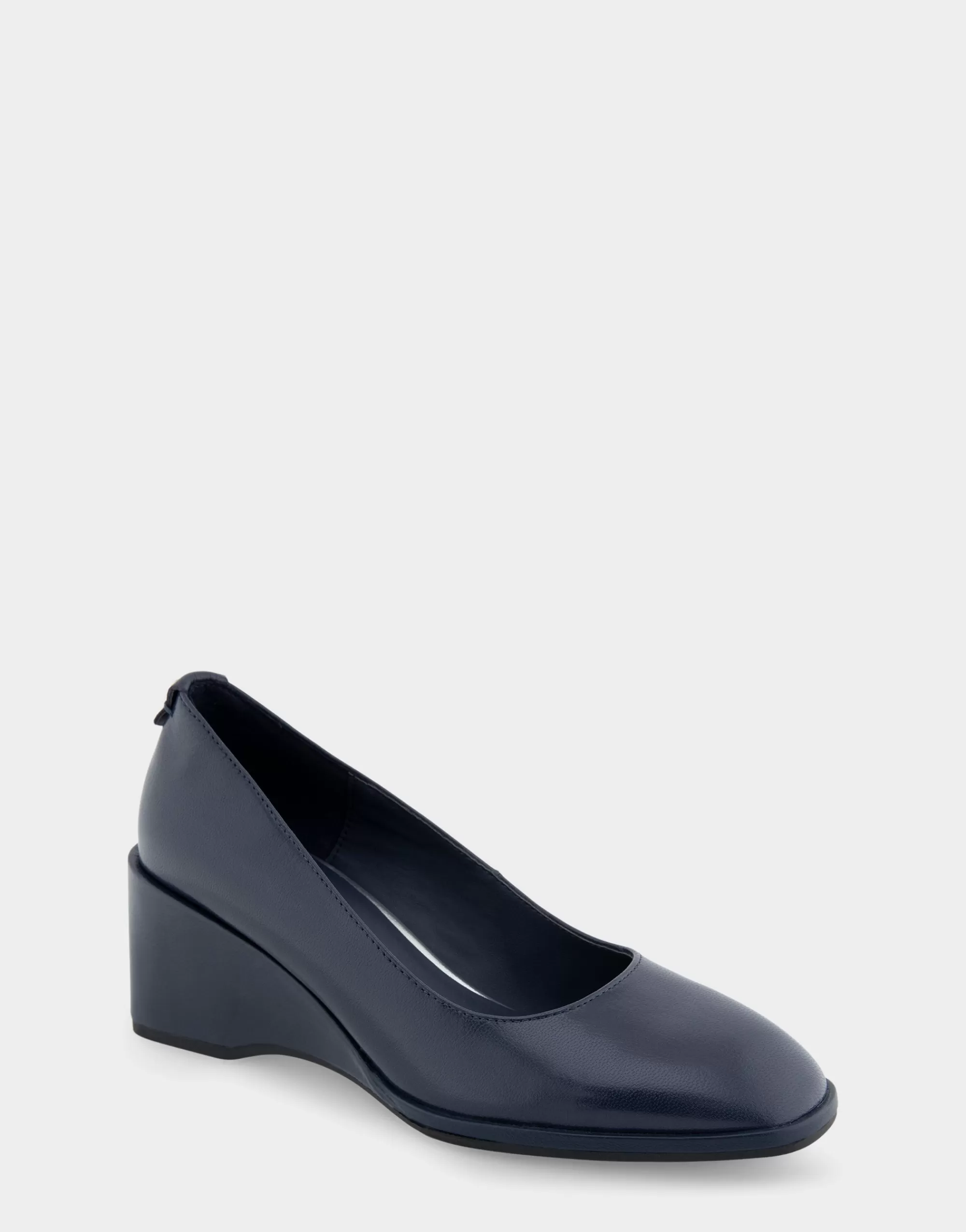 Aerosoles Wedges | Pumps*Comfortable Women's Sculpted Wedge Pump in Navy Leather