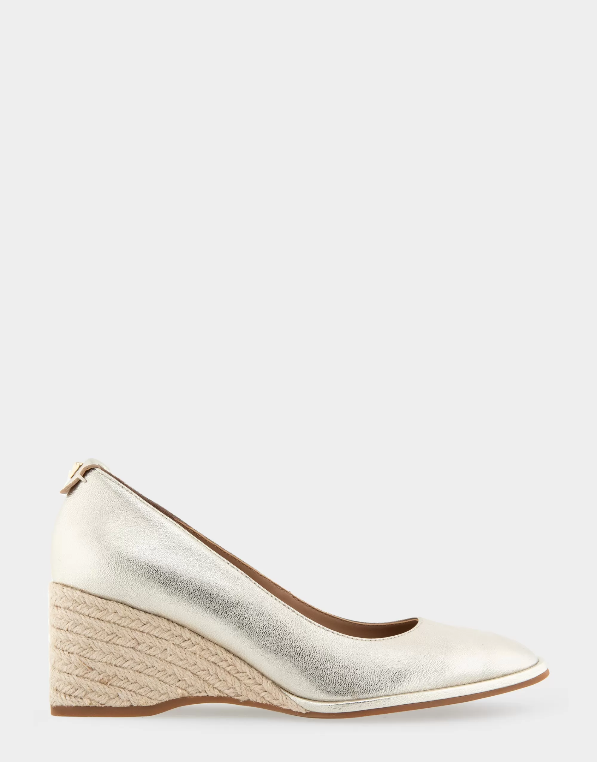 Aerosoles Wedges | Pumps*Comfortable Women's Sculpted Wedge Pump in Soft Gold Leather