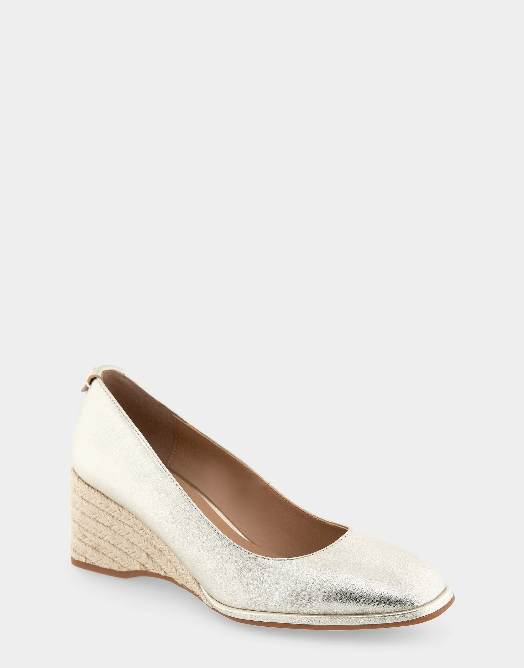 Aerosoles Wedges | Pumps*Comfortable Women's Sculpted Wedge Pump in Soft Gold Leather