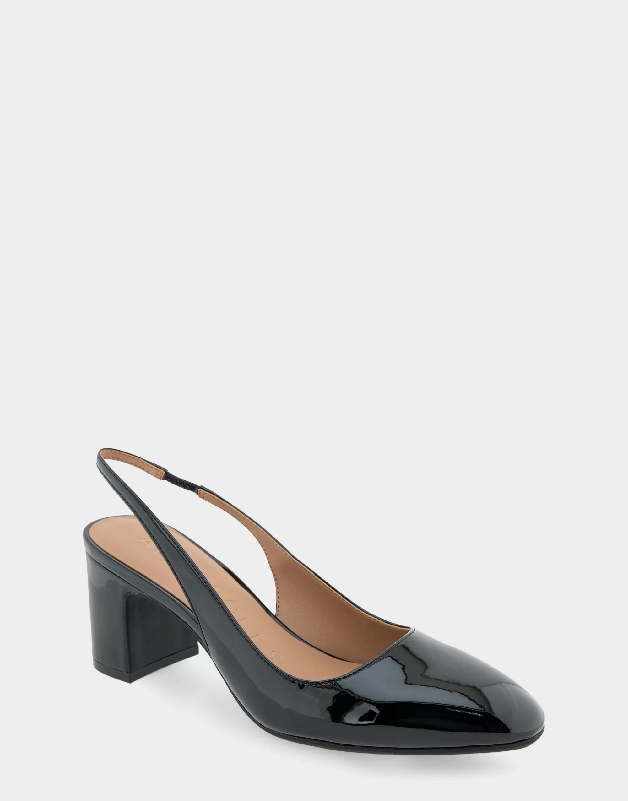 Aerosoles Pumps*Comfortable Women's Slingback Mid-heel Pump in Black Patent Faux Leather