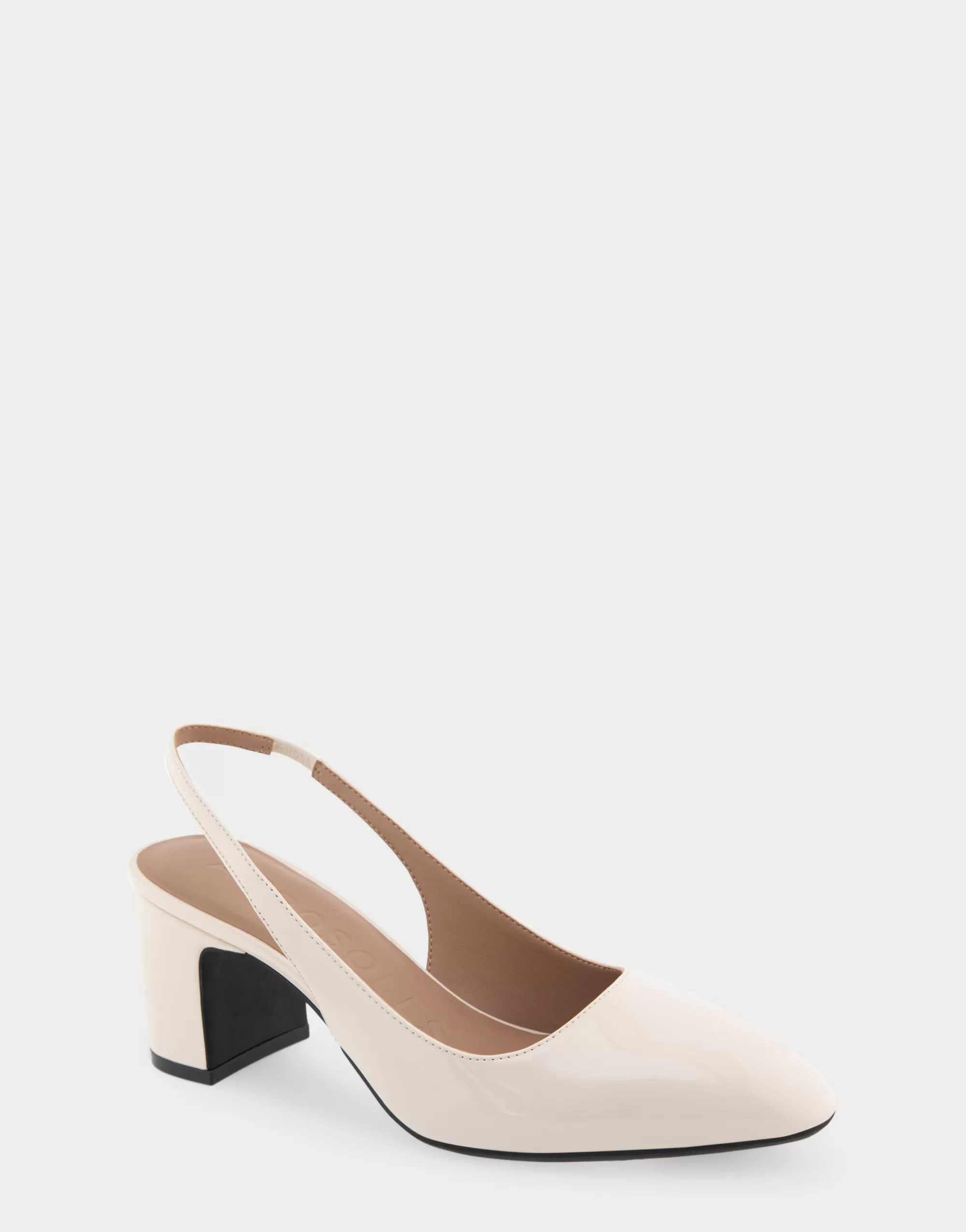 Aerosoles Pumps*Comfortable Women's Slingback Mid-heel Pump in Eggnog Patent Faux Leather