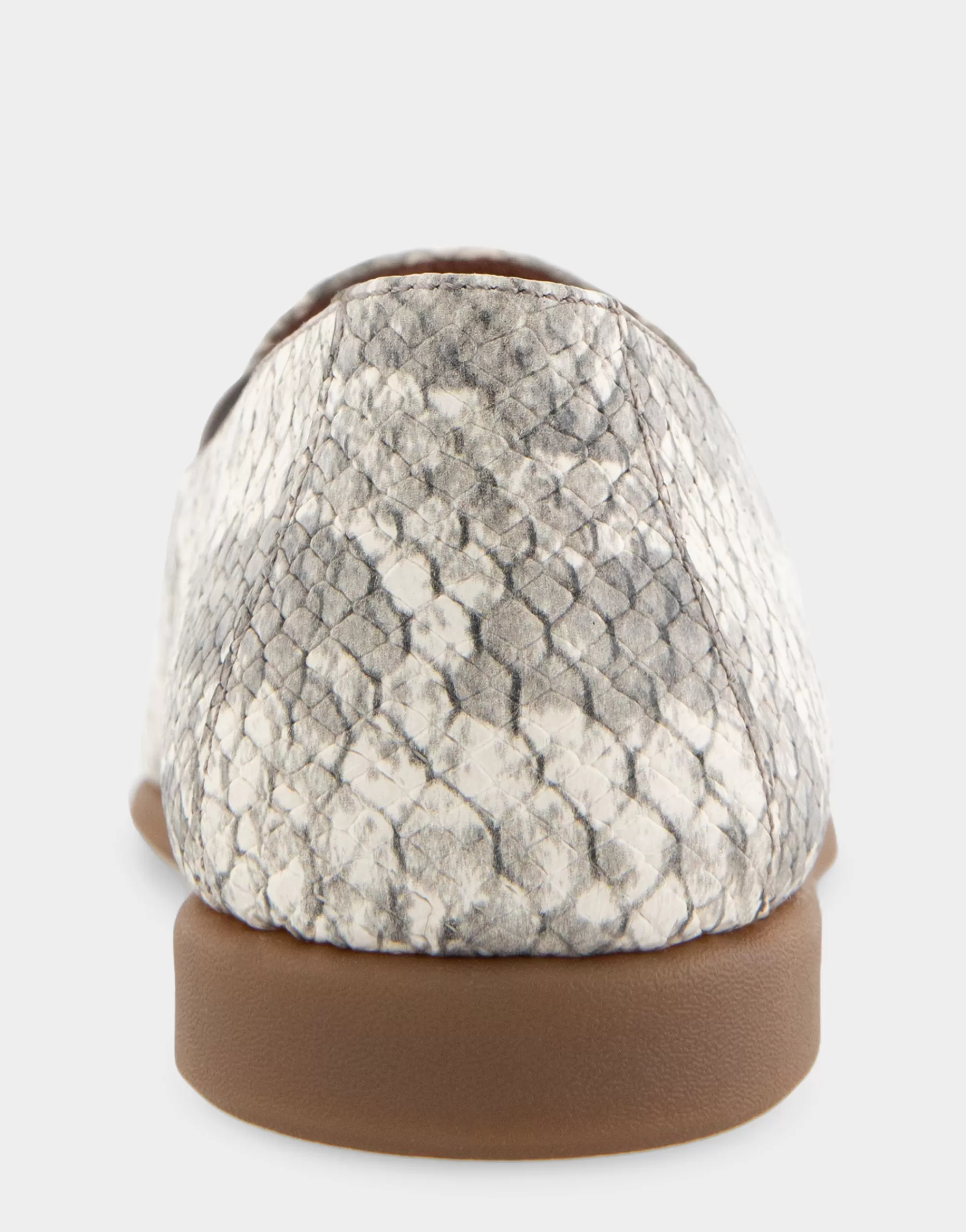 Aerosoles Wide Width Flats | Loafers*Comfortable Women's Slip On Double Gore Loafer in Roccia Snake Print Embossed Leather Leather