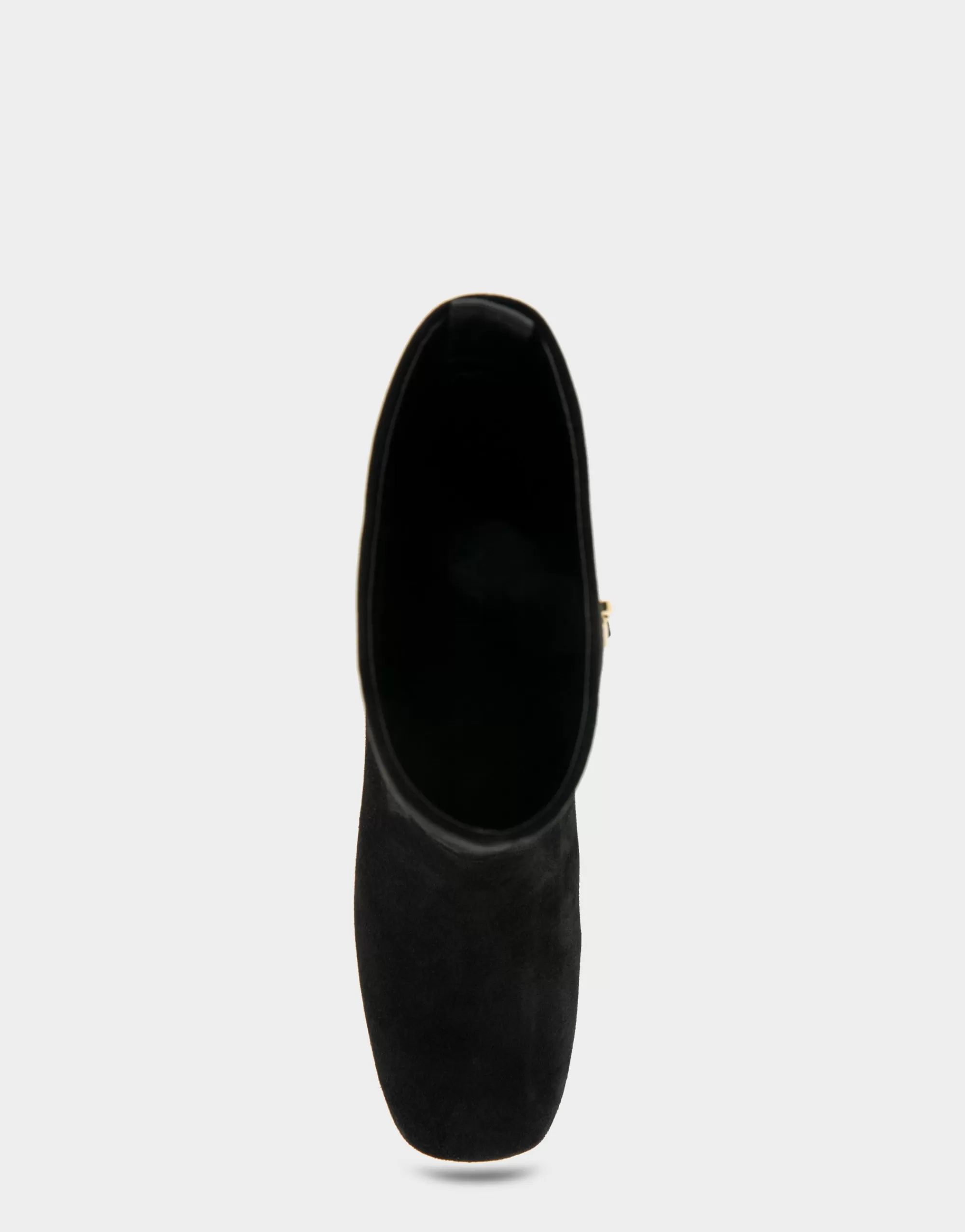 Aerosoles Heeled Boots | Mid Calf Boots*Comfortable Women's Square Toe Slip On Block Heel Mid Calf Bootie in Black Suede Suede