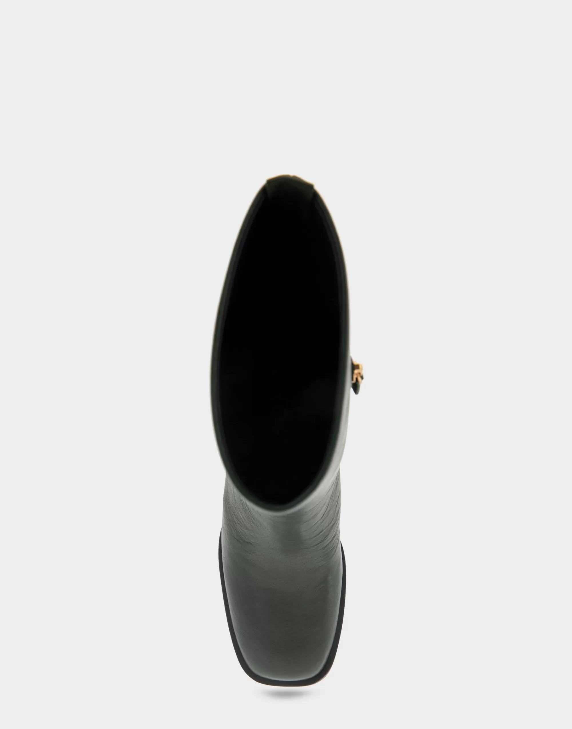 Aerosoles Heeled Boots | Mid Calf Boots*Comfortable Women's Square Toe Slip On Block Heel Mid Calf Bootie in Fir Green Leather Leather