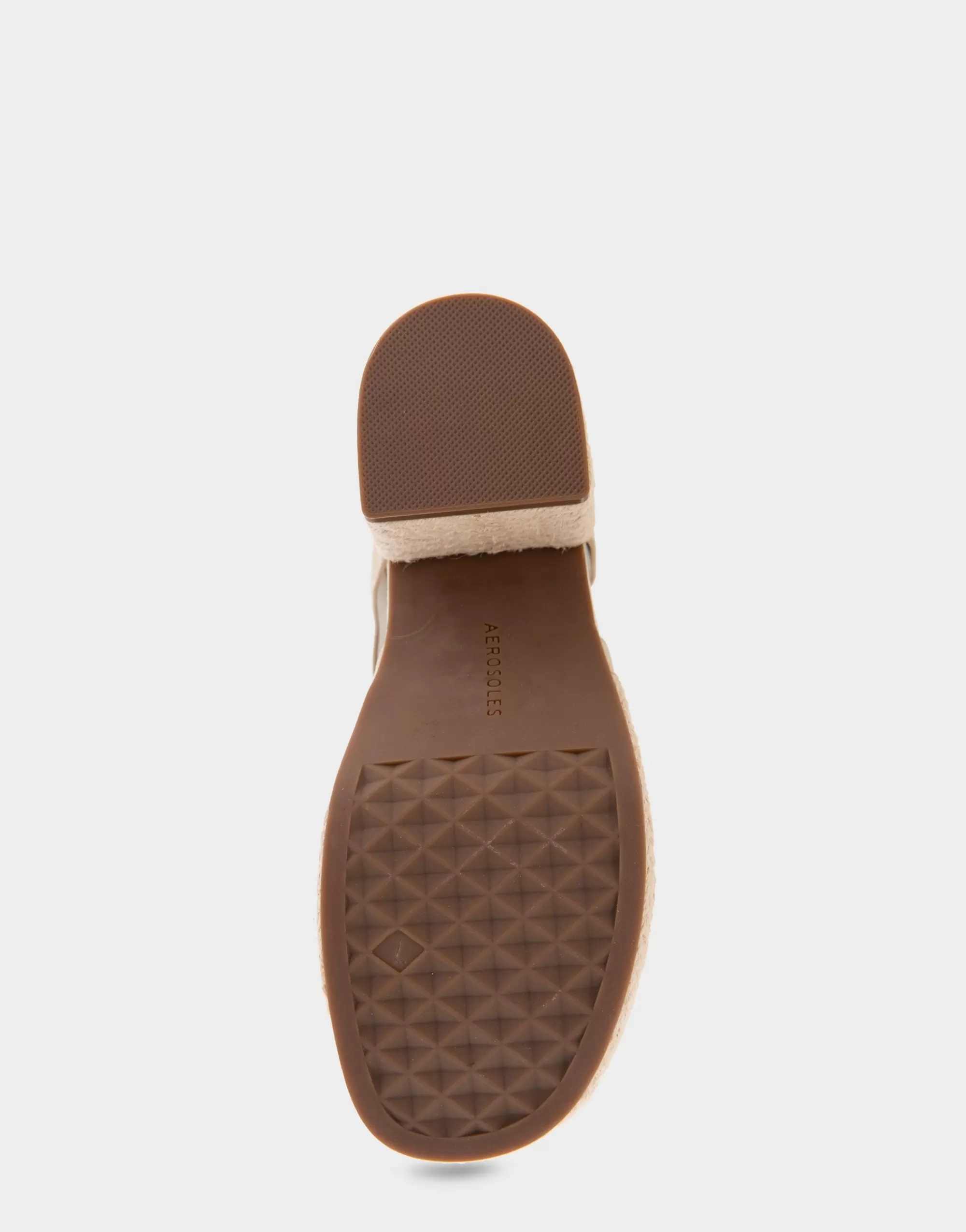Aerosoles Platforms | Platforms*Comfortable Women's Strappy Molded Footbed Platform Sandal in Pale Khaki Suede