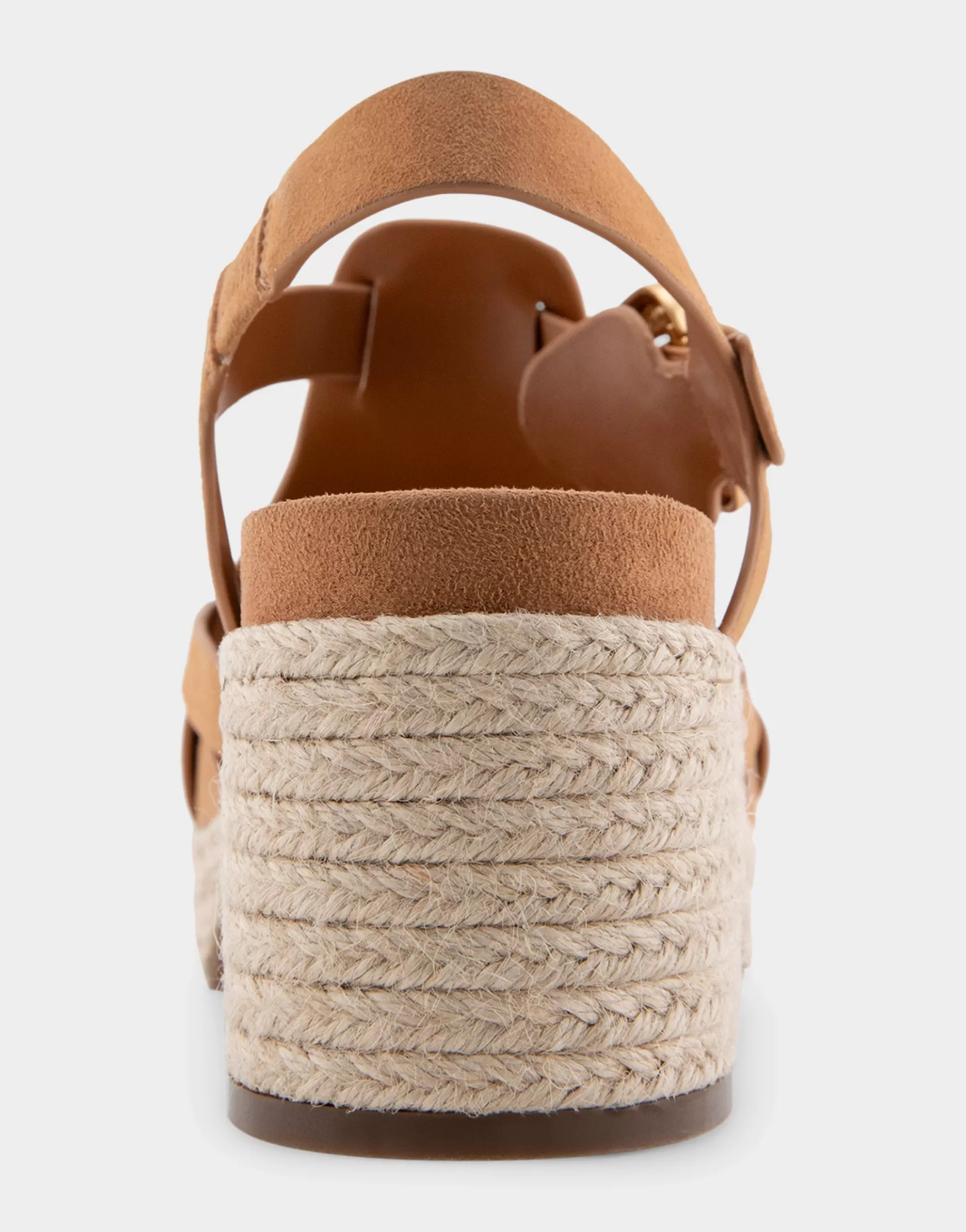 Aerosoles Platforms | Platforms*Comfortable Women's Strappy Molded Footbed Platform Sandal in Tan Suede