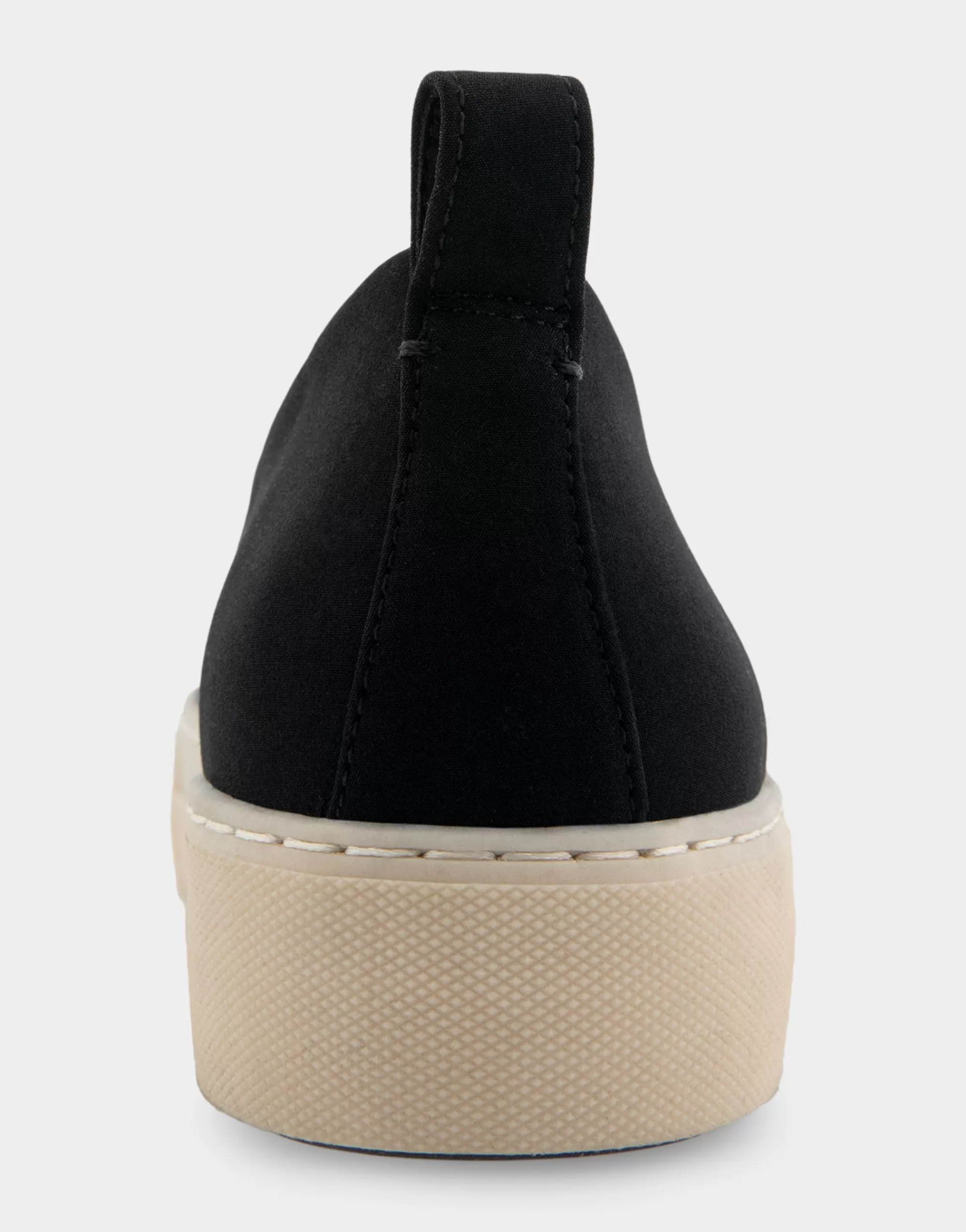 Aerosoles Flatforms | Wedges*Comfortable Women's Strech Hidden Wedge Slip On Flatform Sneaker in Black Stretch Gabardine Fabric