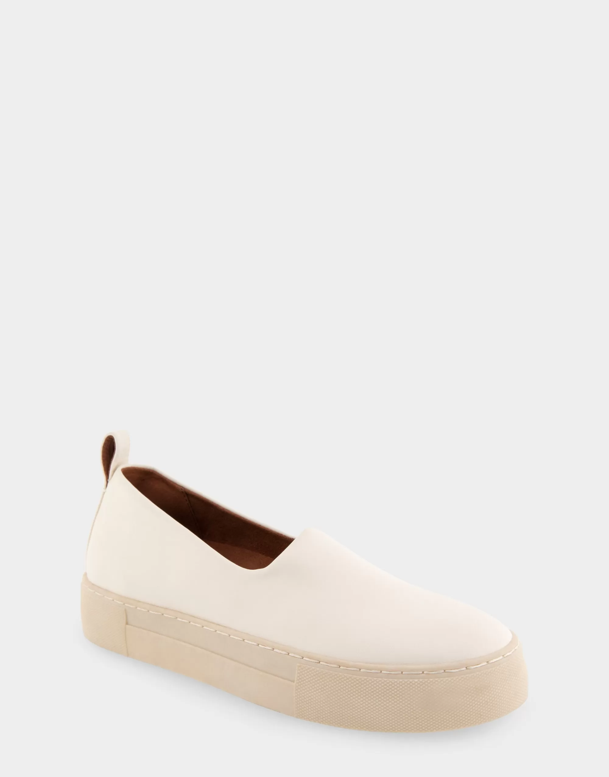 Aerosoles Flatforms | Wedges*Comfortable Women's Strech Hidden Wedge Slip On Flatform Sneaker in Eggnog Stretch Faux Leather