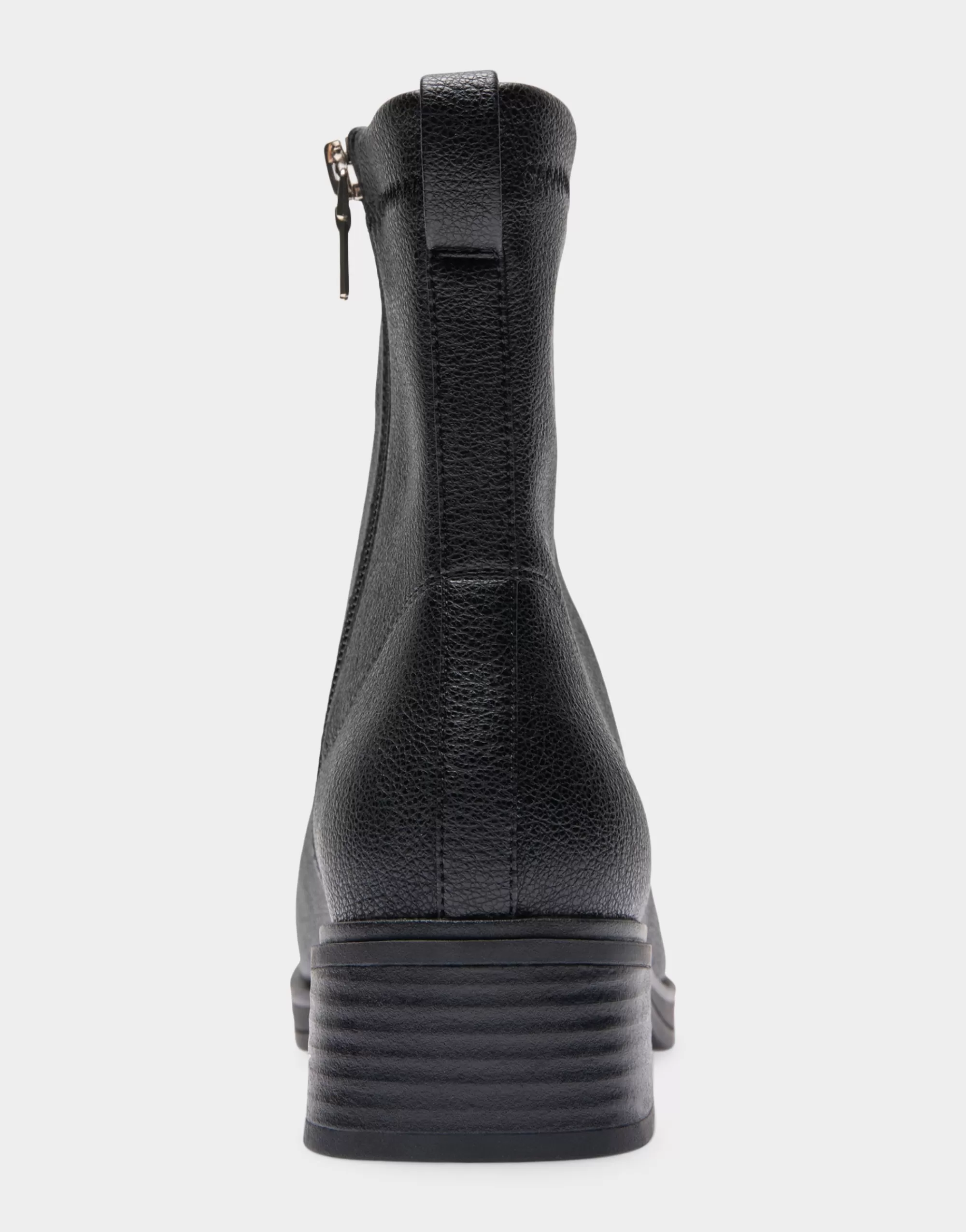 Aerosoles Ankle Boots*Comfortable Women's Stretch Equestrian Bootie in Black Pebbled Stretch Faux Leather