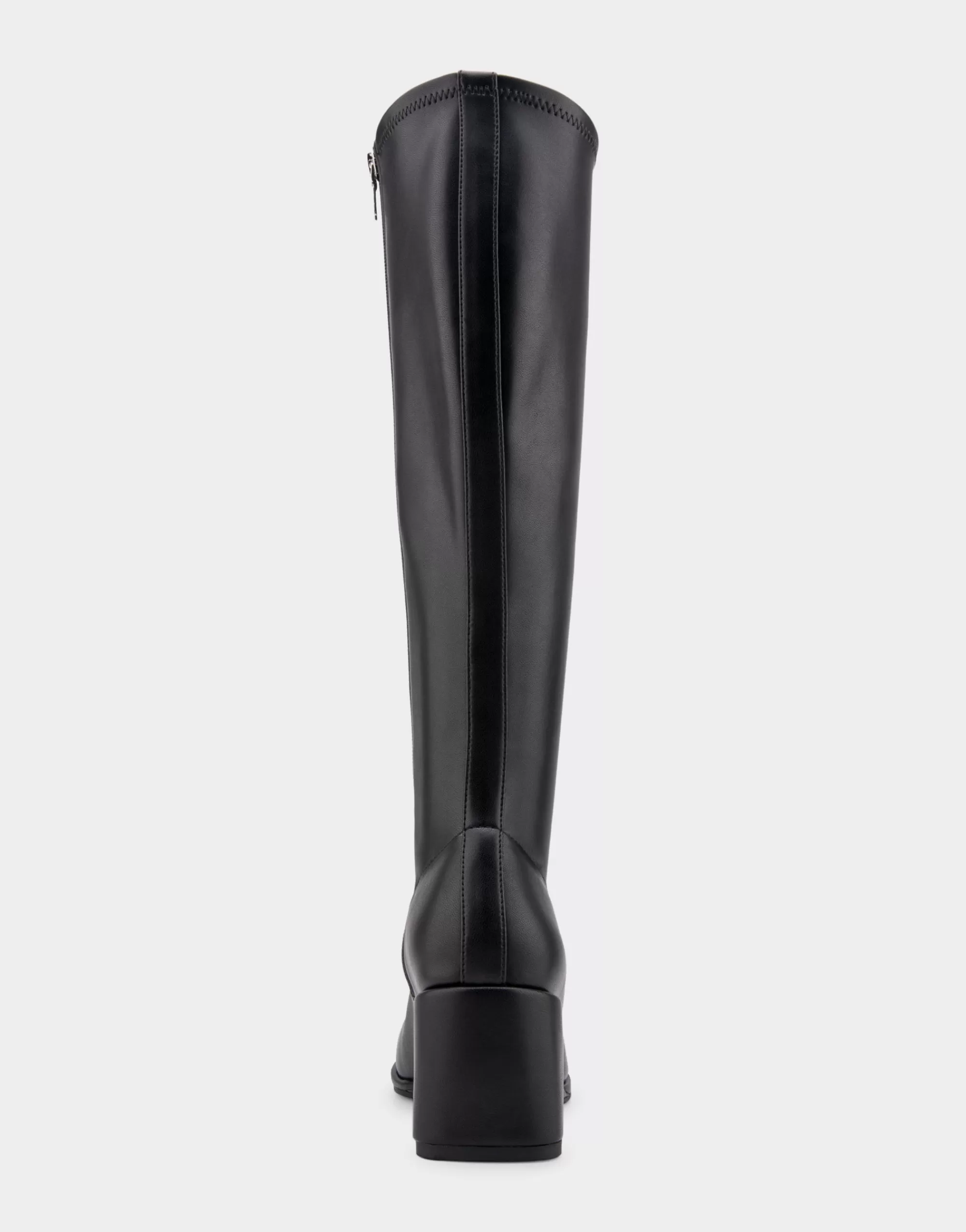 Aerosoles Wedge Boots | Tall Boots*Comfortable Women's Stretch Knee High Sculpted Wedge Boot in Black Stretch Faux Leather Faux Leather