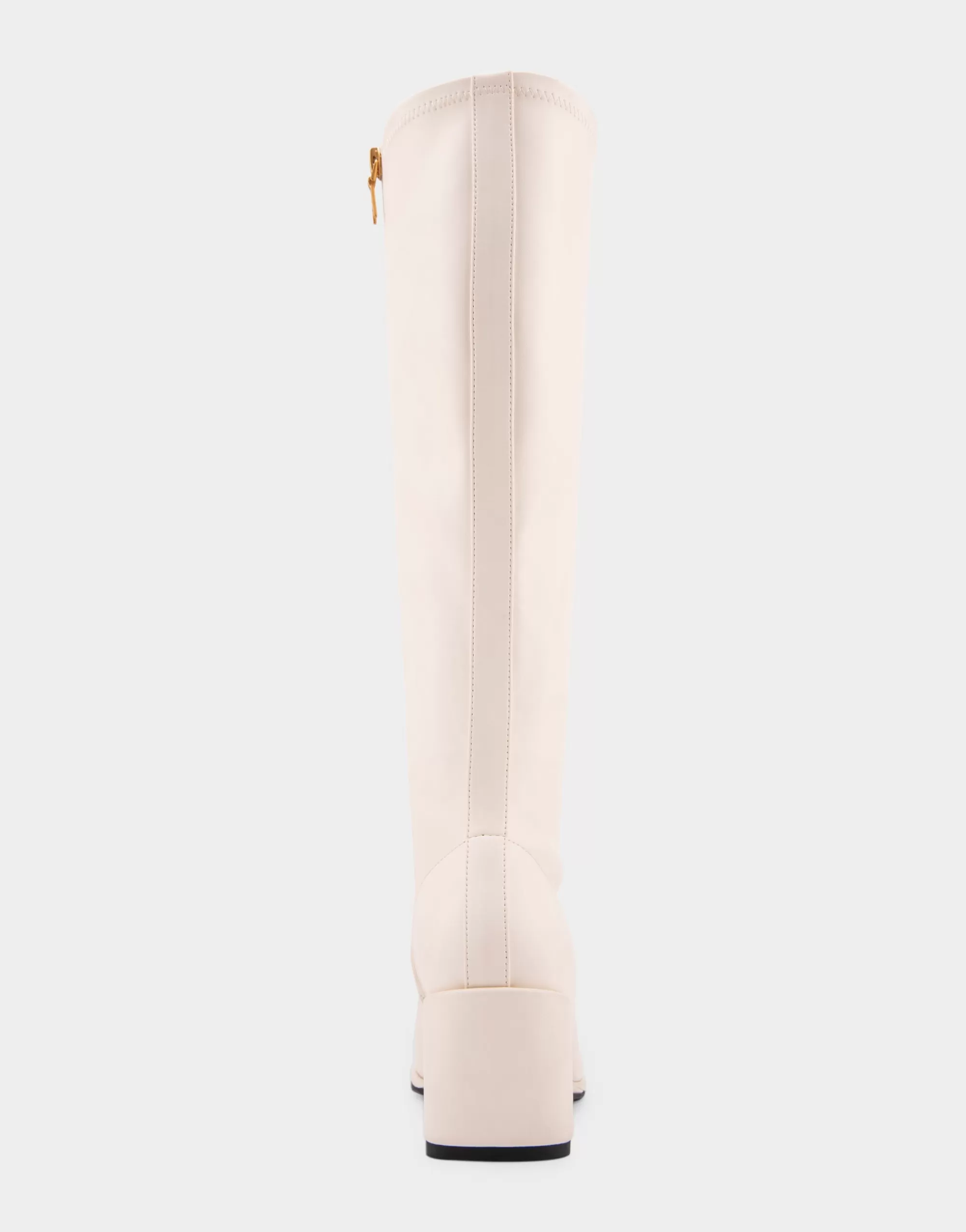 Aerosoles Wedge Boots | Tall Boots*Comfortable Women's Stretch Knee High Sculpted Wedge Boot in Eggnog Stretch Faux Leather Faux Leather