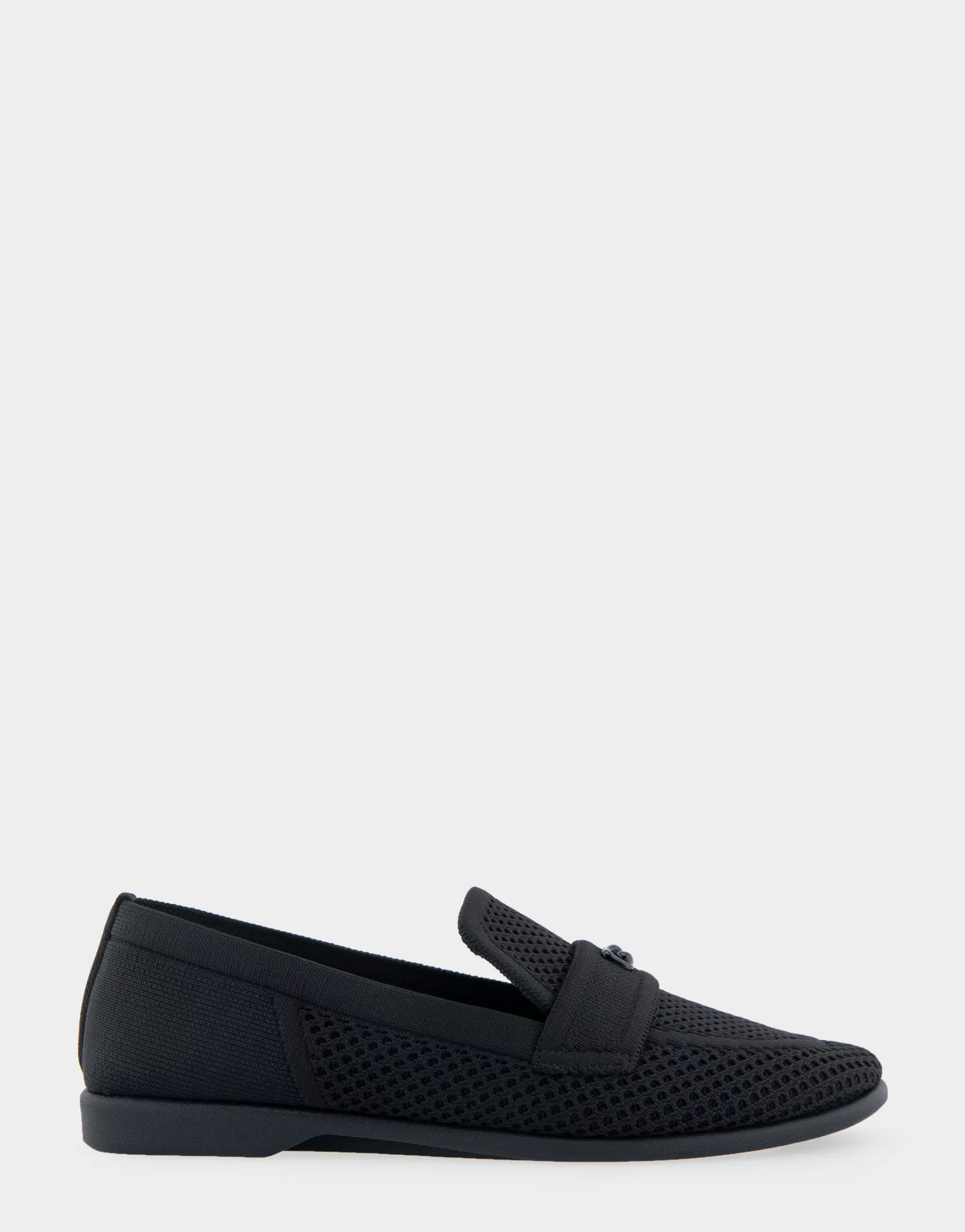 Aerosoles Wide Width Flats | Loafers*Comfortable Women's Stretch Knit Loafer in Black Knit Stretch Flyknit Fabric