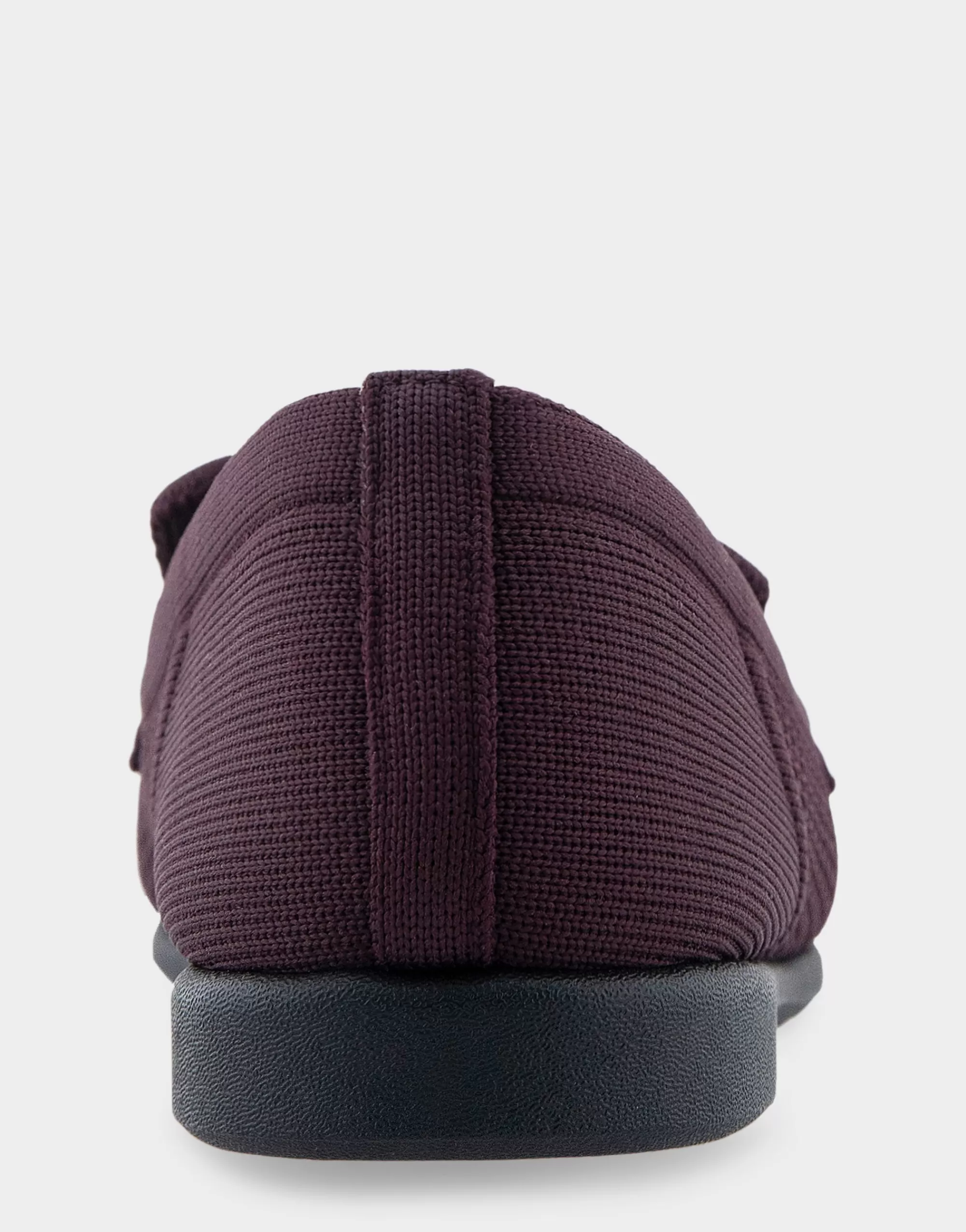 Aerosoles Wide Width Flats | Loafers*Comfortable Women's Stretch Knit Loafer in Deep Aubergine Knit Stretch Flyknit Fabric
