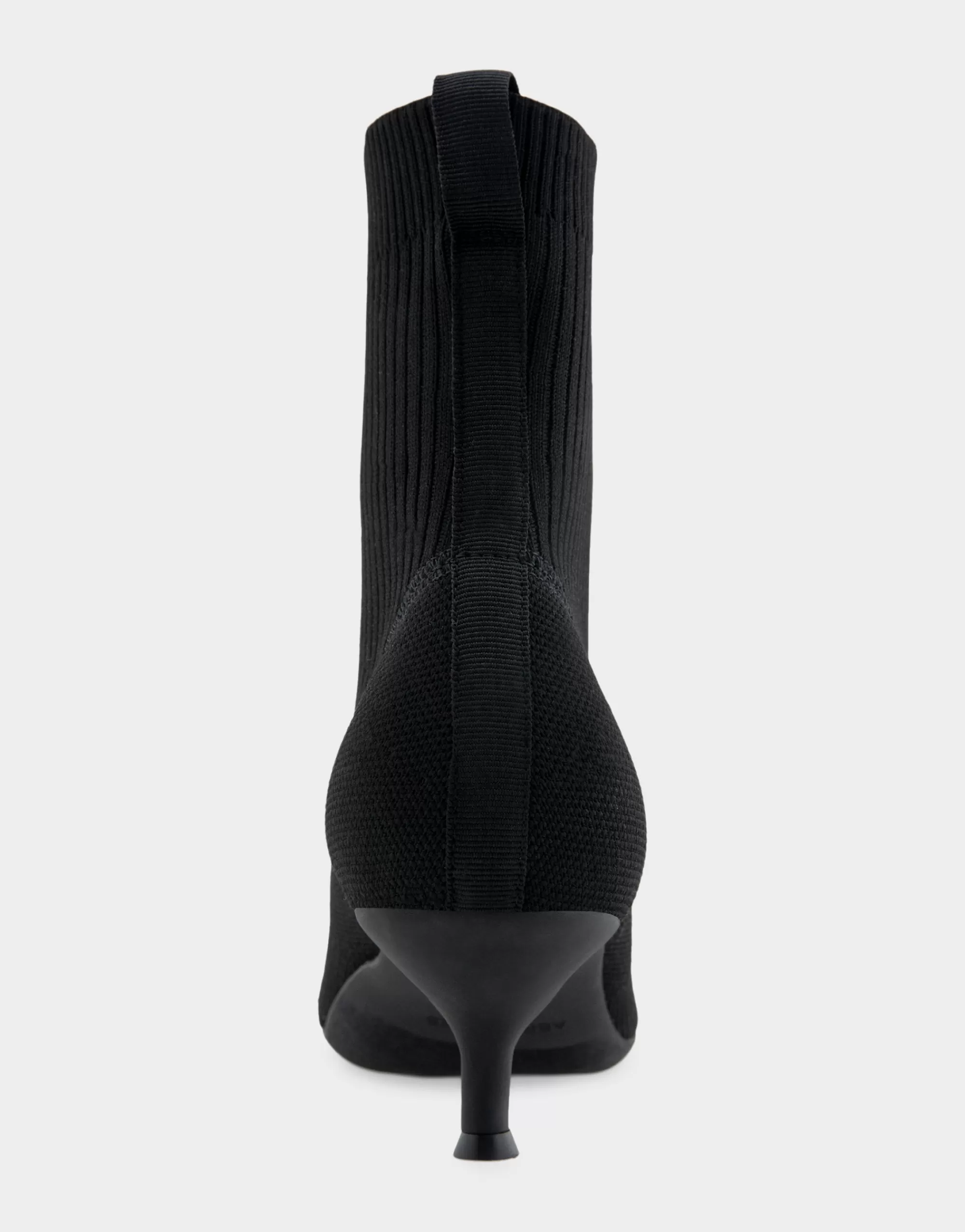 Aerosoles Heeled Boots | Ankle Boots*Comfortable Women's Stretch Knit Point Toe Molded Outsole Kitten Heel Bootie in Black Knit Stretch Flyknit Fabric