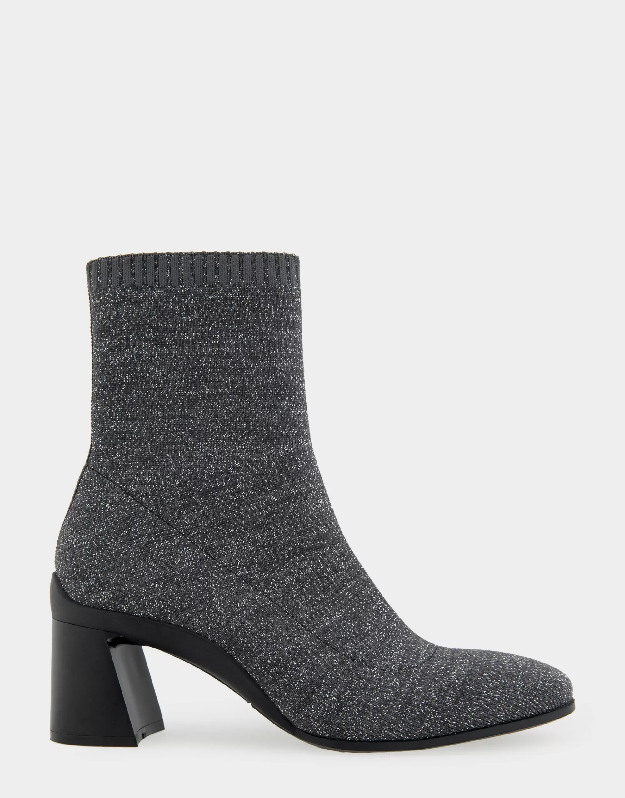 Aerosoles Ankle Boots*Comfortable Women's Stretch Knit Sculpted Heel Bootie in Gunmetal Knit Stretch Fly Knit Fabric