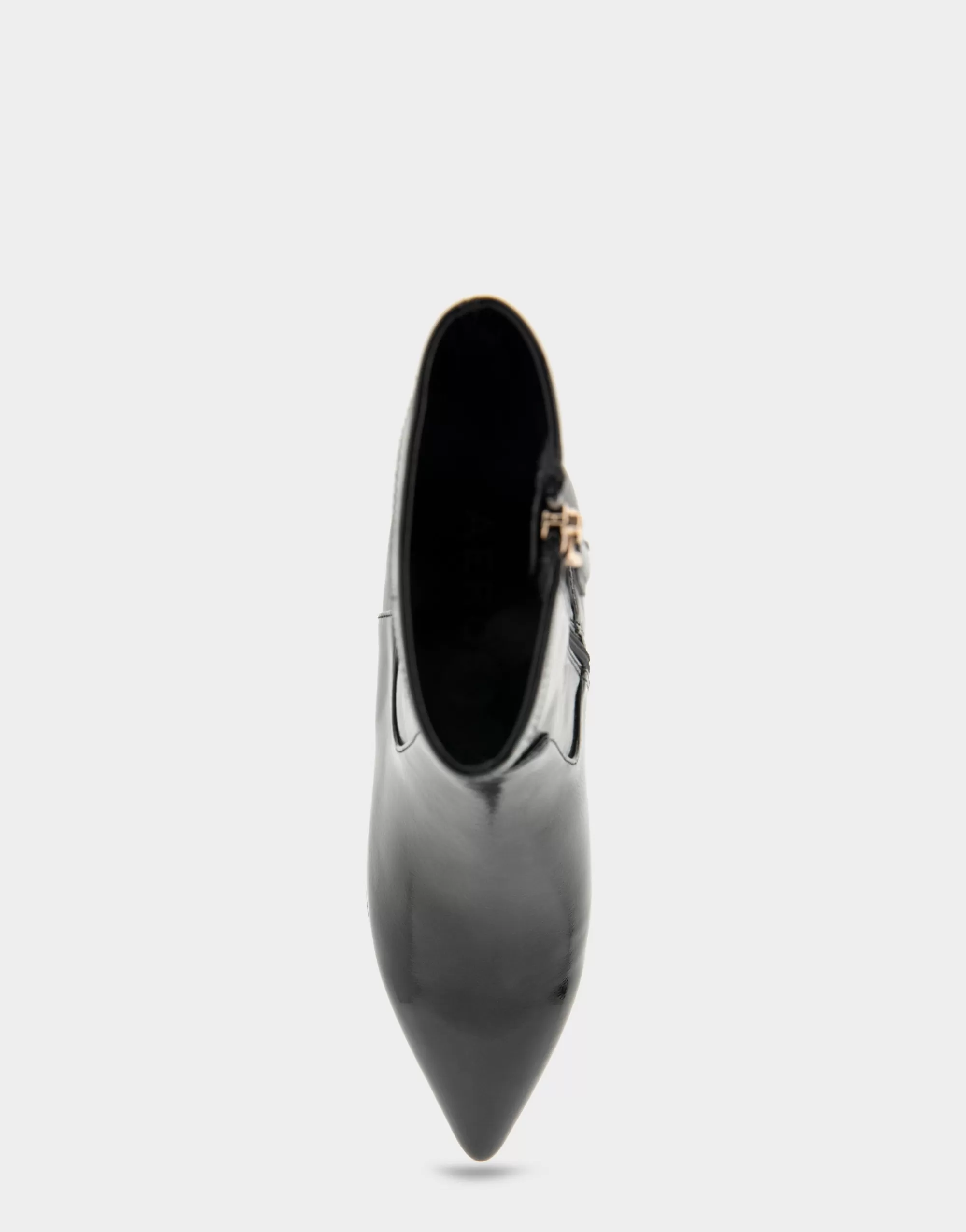 Aerosoles Heeled Boots | Ankle Boots*Comfortable Women's Stretch Point Toe Molded Outsole Kitten Heel Bootie in Black Crinkled Patent Faux Leather Stretch Patent Faux Leather