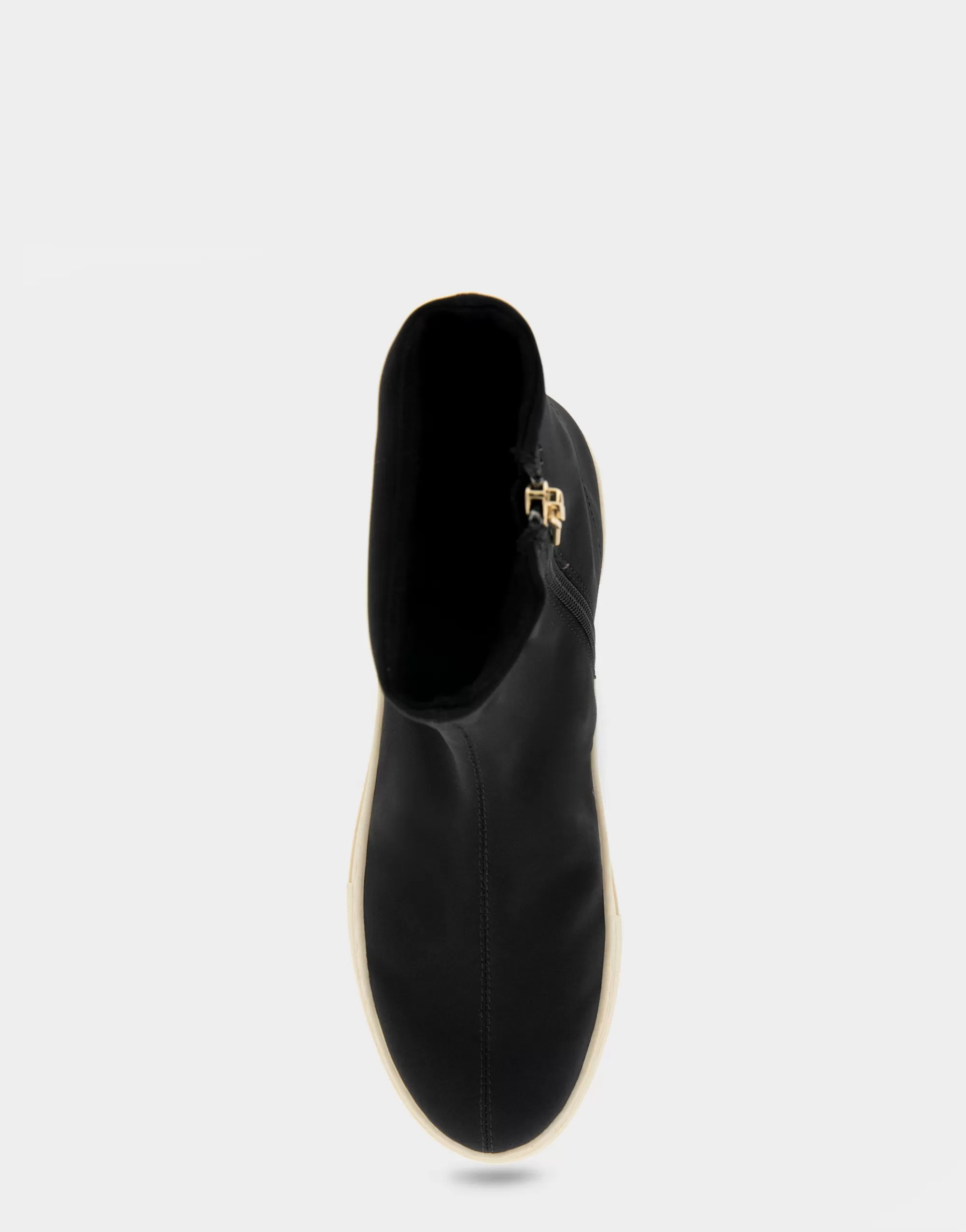 Aerosoles Flatforms | Wedges*Comfortable Women's Stretch Sock Hidden Wedge Flatform Sneaker in Black Stretch Gabardine Fabric Fabric
