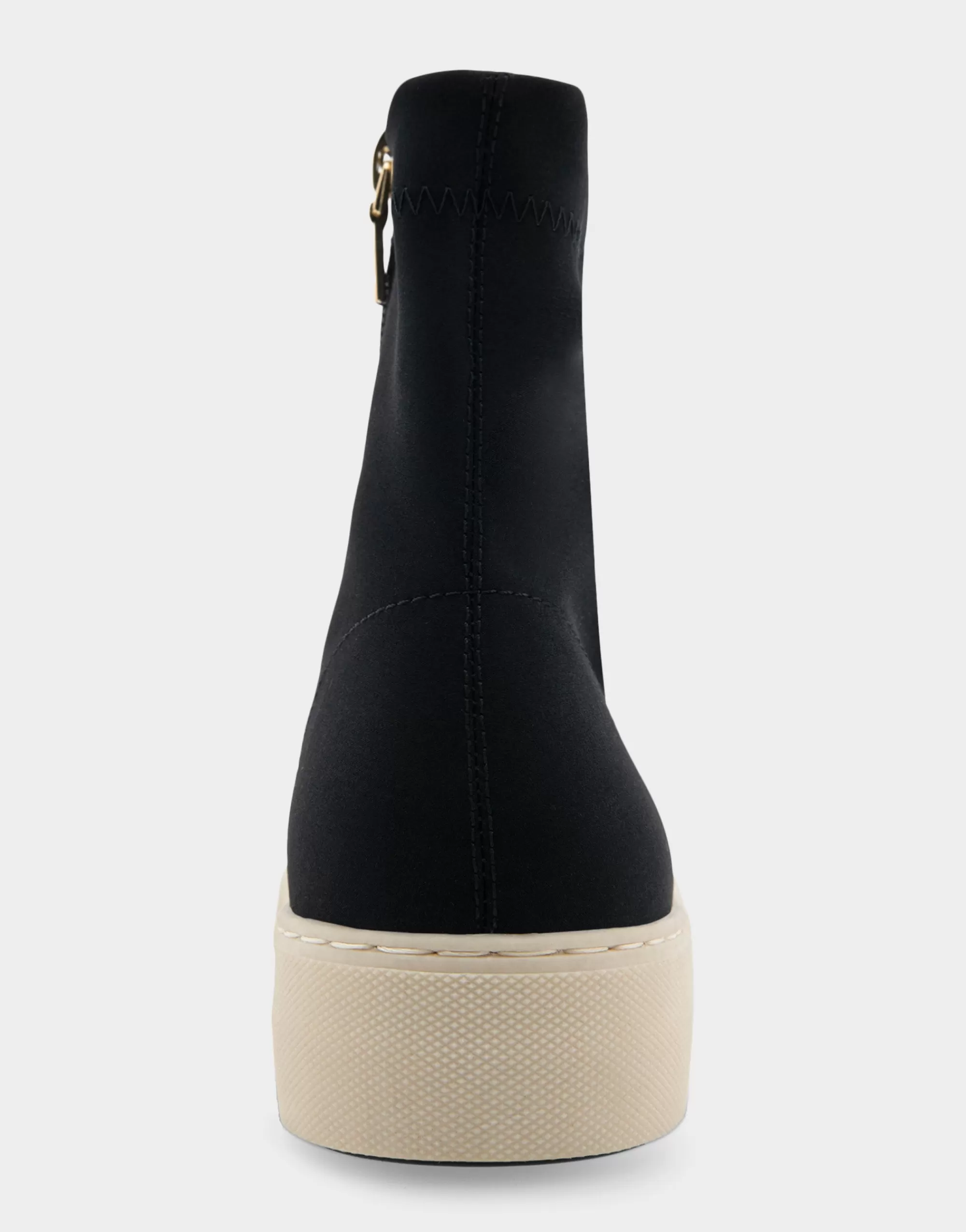 Aerosoles Flatforms | Wedges*Comfortable Women's Stretch Sock Hidden Wedge Flatform Sneaker in Black Stretch Gabardine Fabric Fabric