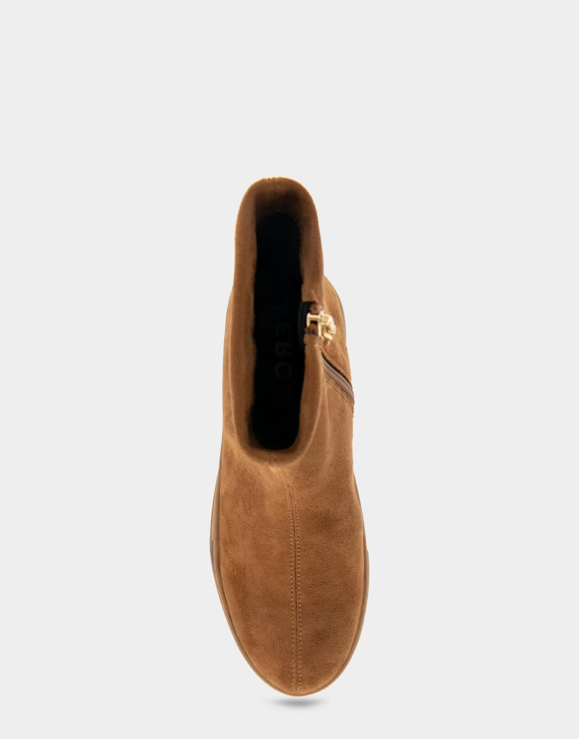 Aerosoles Flatforms | Wedges*Comfortable Women's Stretch Sock Hidden Wedge Flatform Sneaker in Tobacco Faux Suede Faux Suede