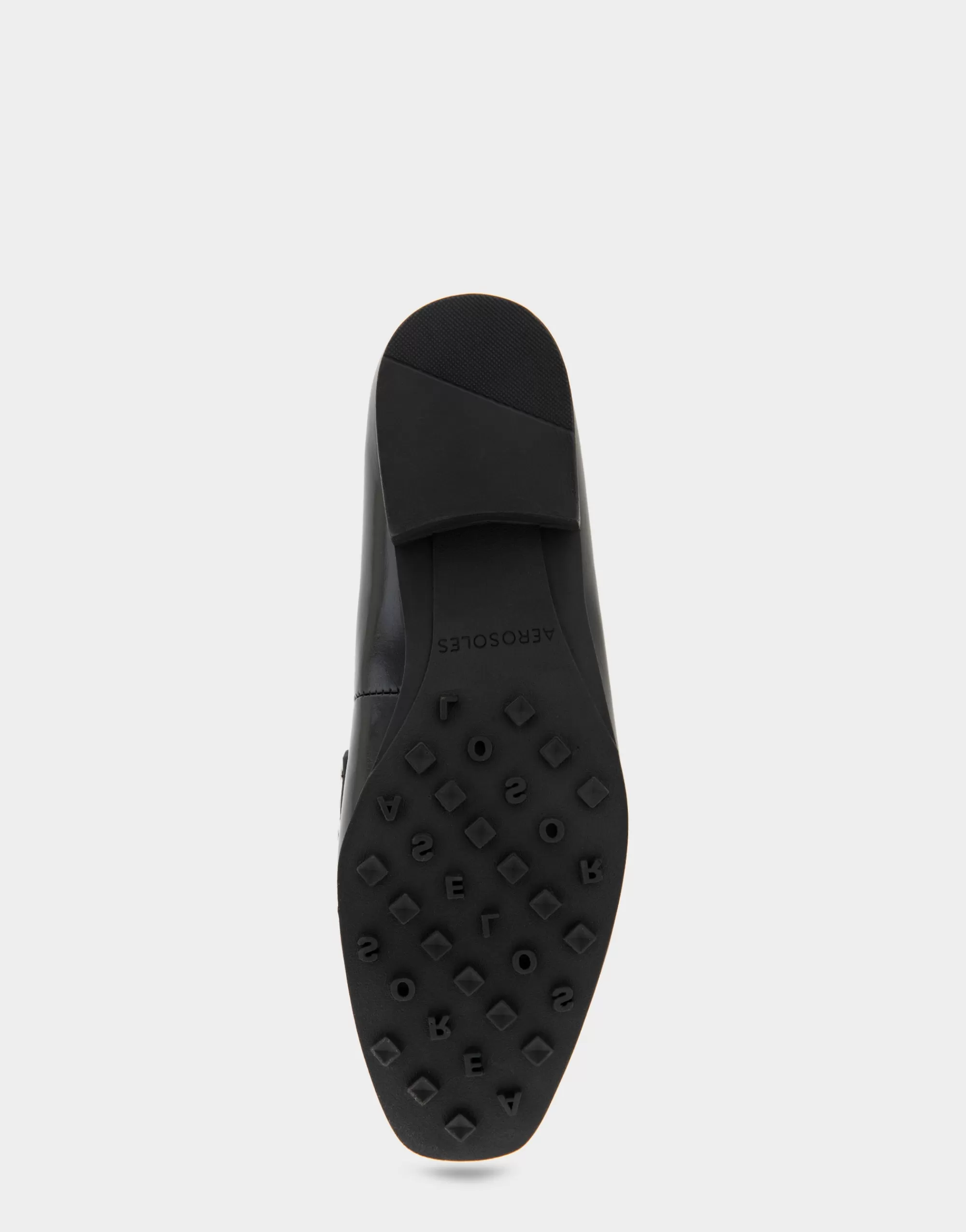 Aerosoles Loafers*Comfortable Women's Studded Tailored Loafer in Black/silver Burnished Faux Leather Faux Leather