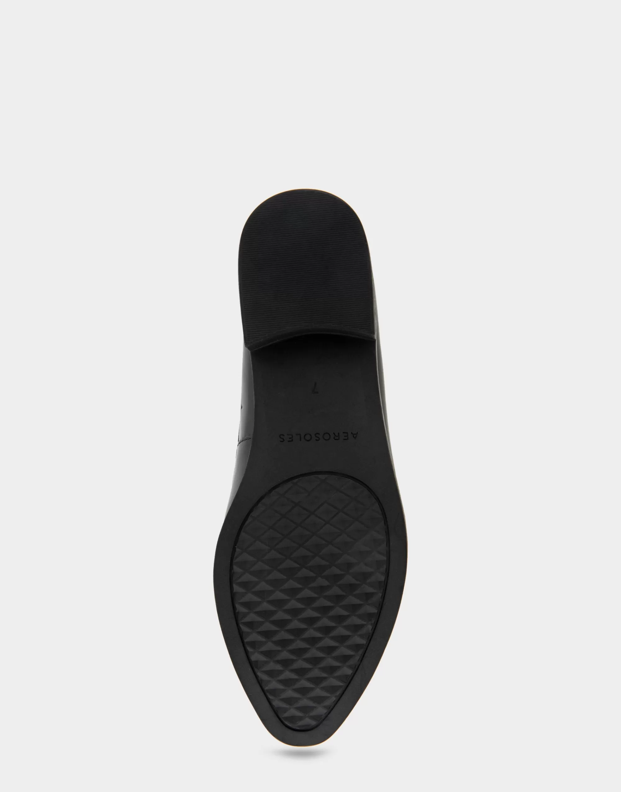 Aerosoles Wide Width Flats | Loafers*Comfortable Women's Tailored Loafer in Black Burnished Faux Leather Faux Leather
