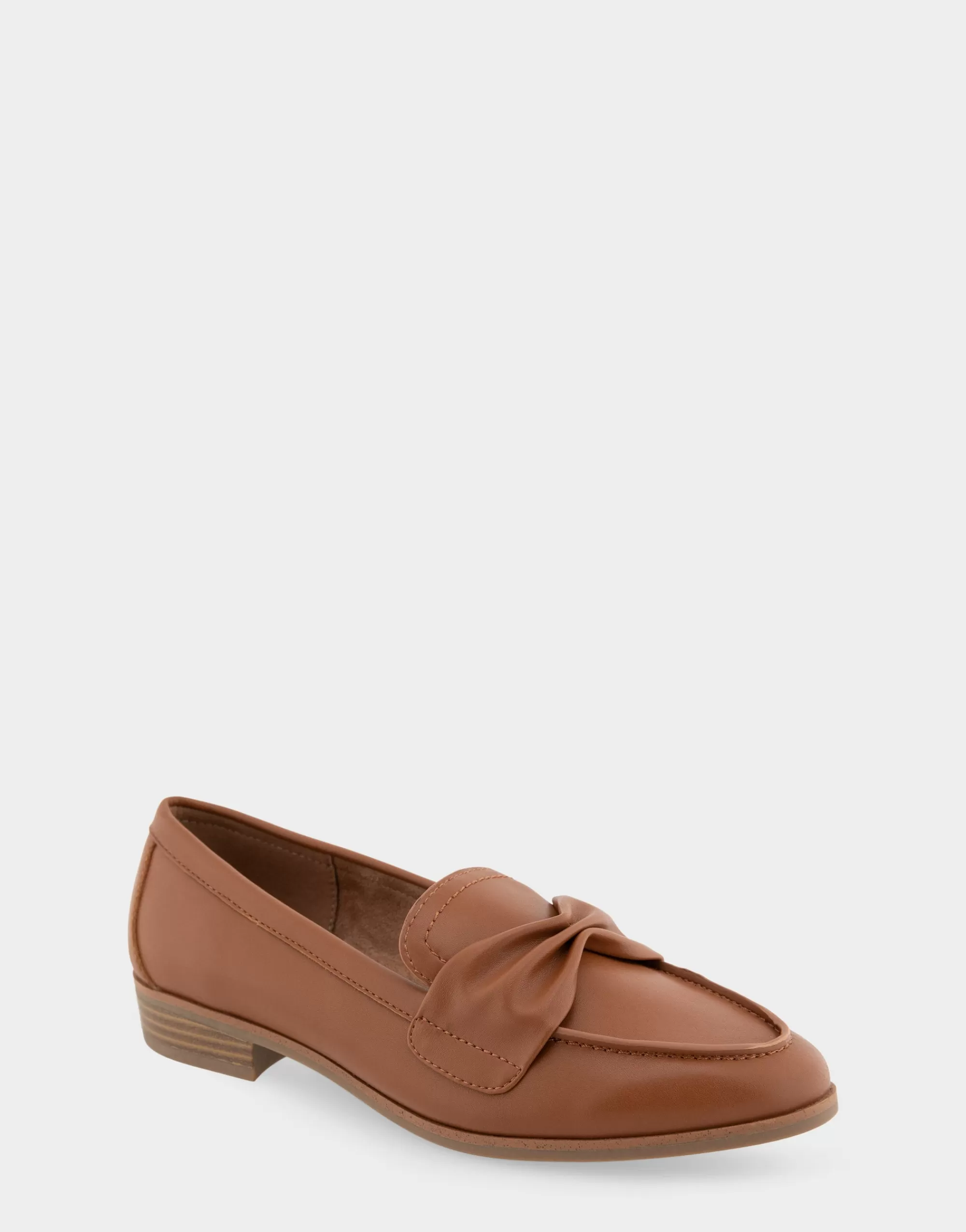 Aerosoles Loafers*Comfortable Women's Tailored Loafer in Dark Tan Faux Leather
