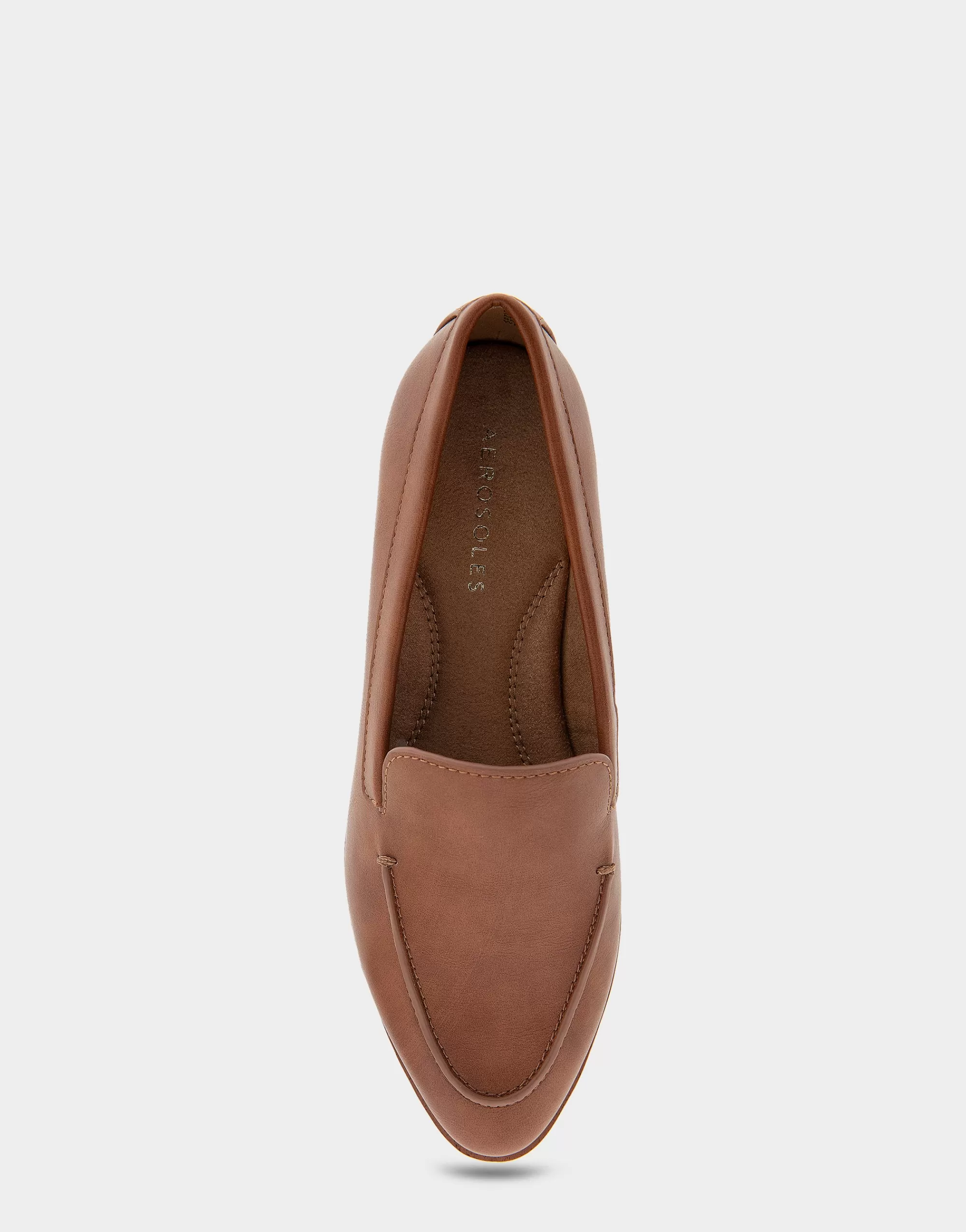 Aerosoles Loafers*Comfortable Women's Tailored Loafer in Dark Tan Faux Leather