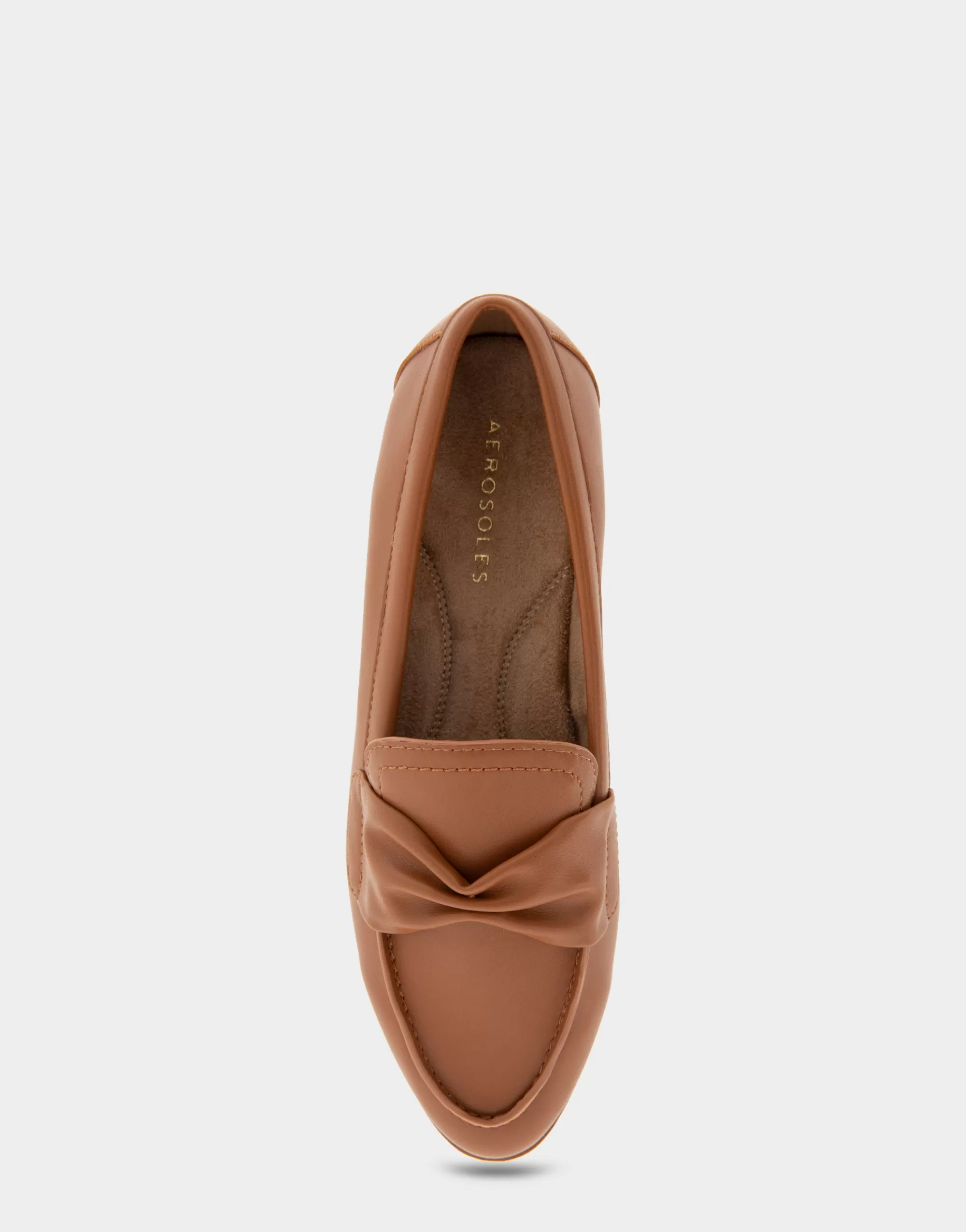 Aerosoles Loafers*Comfortable Women's Tailored Loafer in Dark Tan Faux Leather