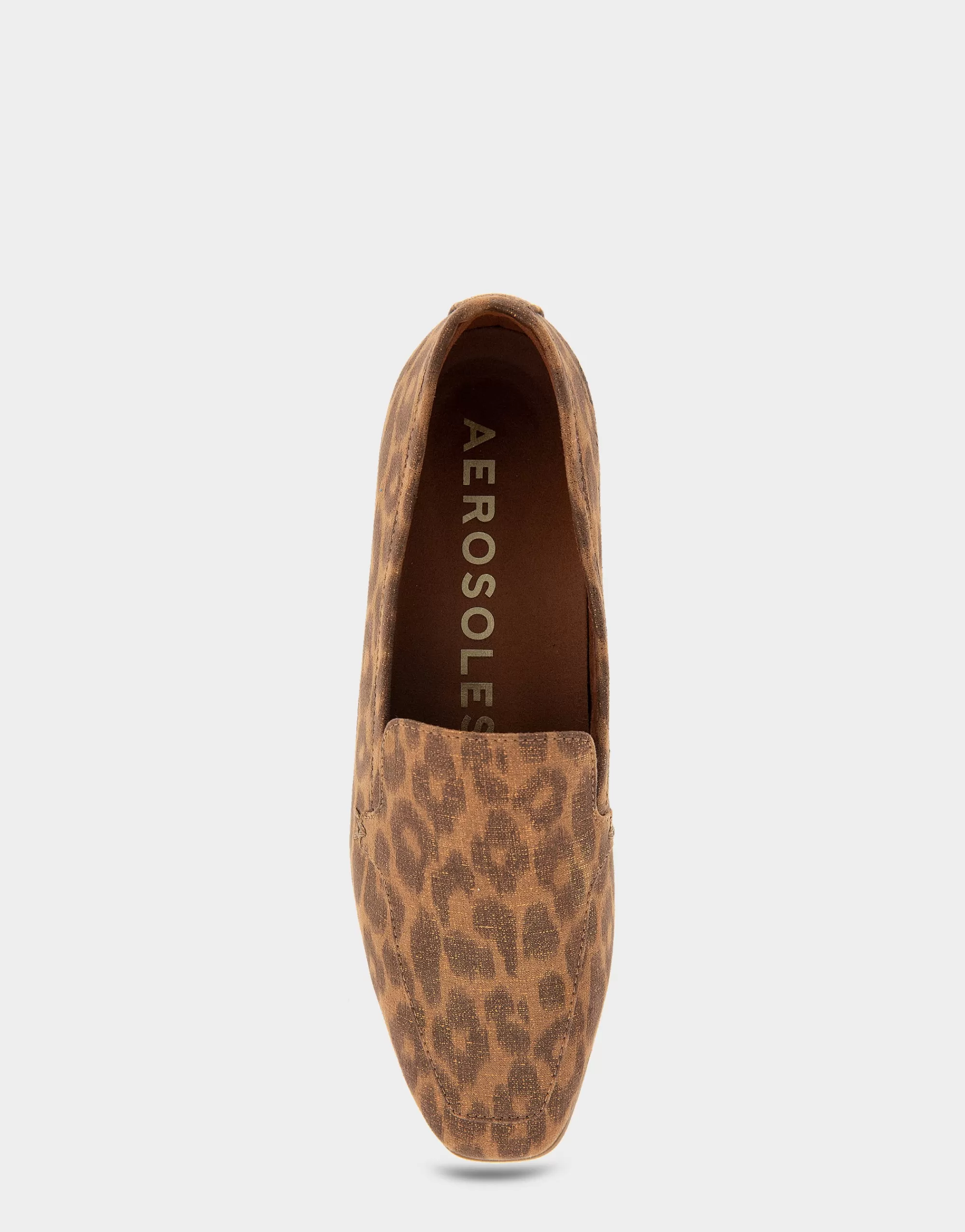 Aerosoles Loafers*Comfortable Women's Tailored Loafer in Leopard Metallic Fabric Leather