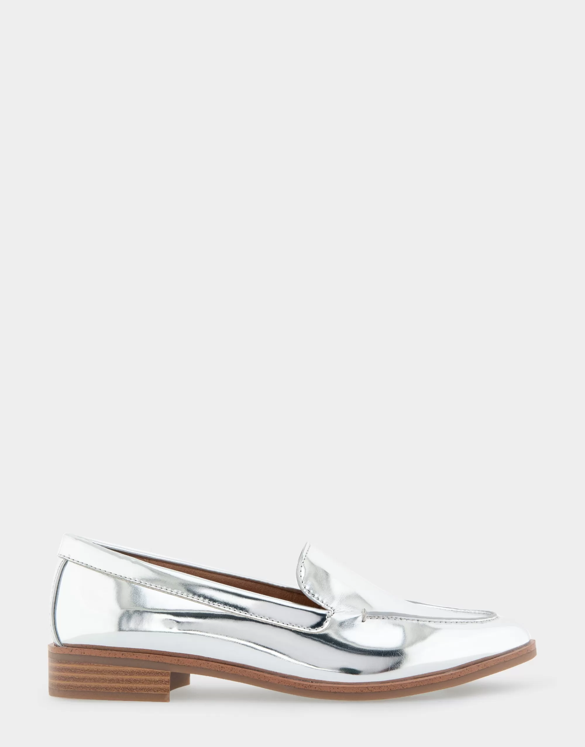 Aerosoles Loafers*Comfortable Women's Tailored Loafer in Silver Metallic Faux Leather