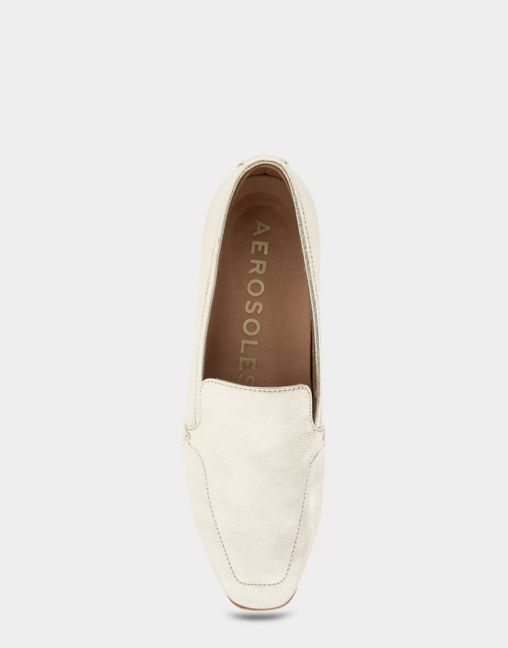 Aerosoles Loafers*Comfortable Women's Tailored Loafer in Soft Gold Leather