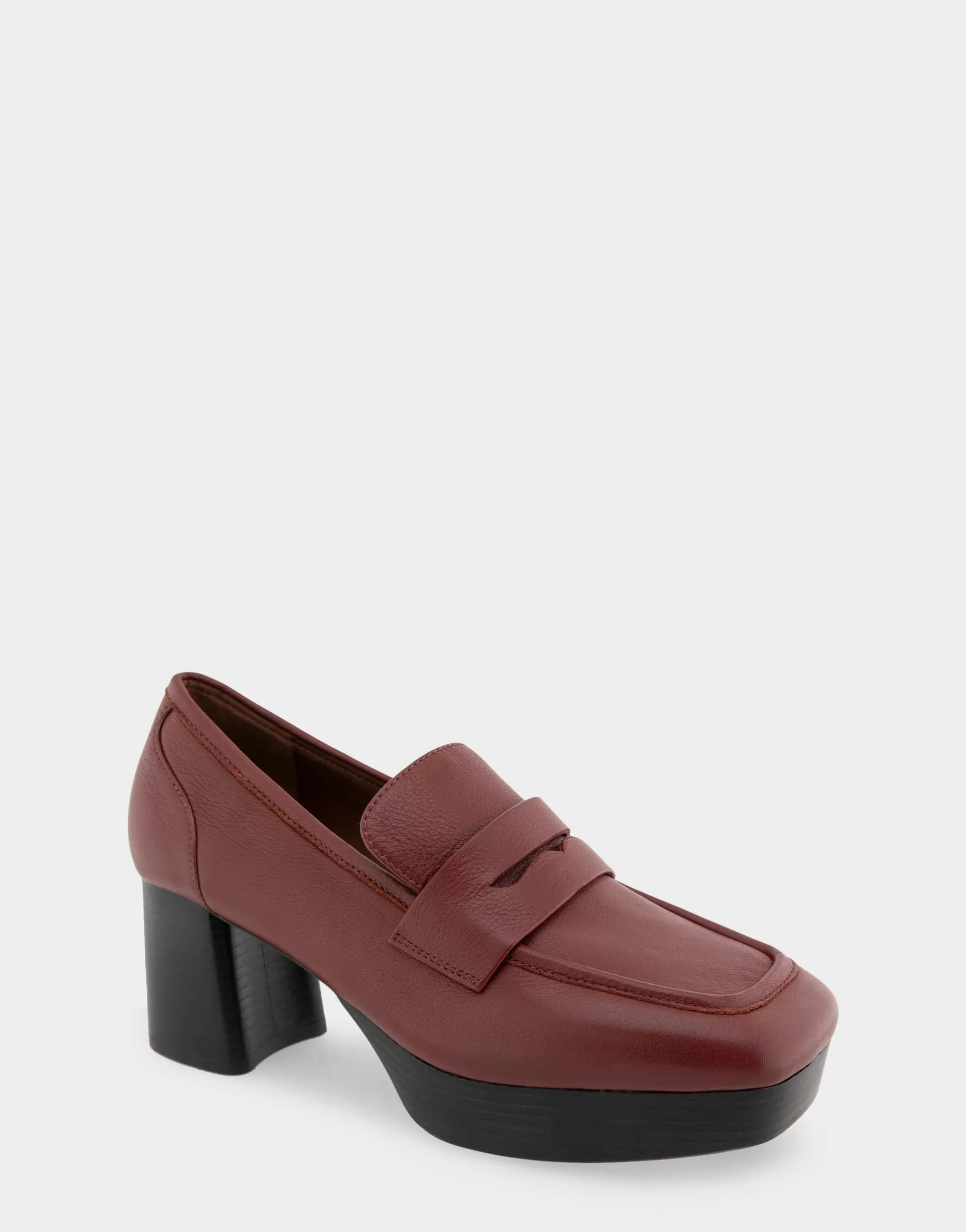 Aerosoles Loafers*Comfortable Women's Tailored Platform Loafer in Clay Leather