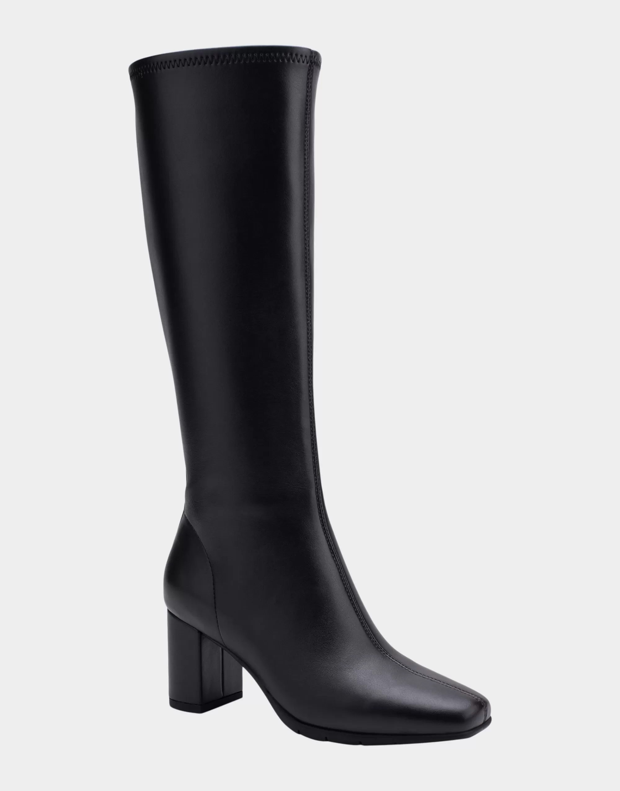 Aerosoles Wide Width Boots | Heeled Boots*Comfortable Women's Tall Shaft Boot in Black Faux Leather