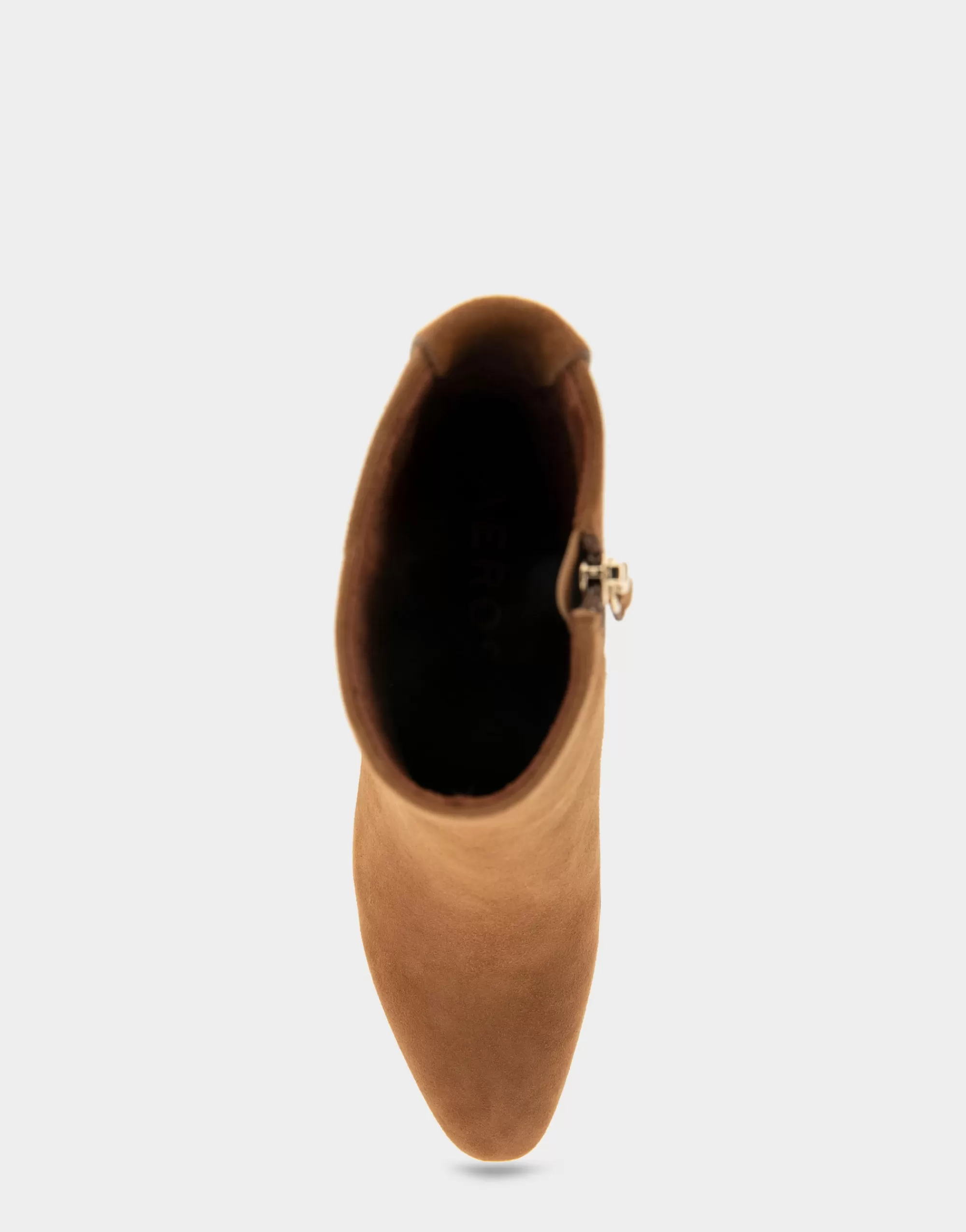 Aerosoles Heeled Boots | Ankle Boots*Comfortable Women's Tapered Toe Covered Heel Bootie in Tobacco Suede