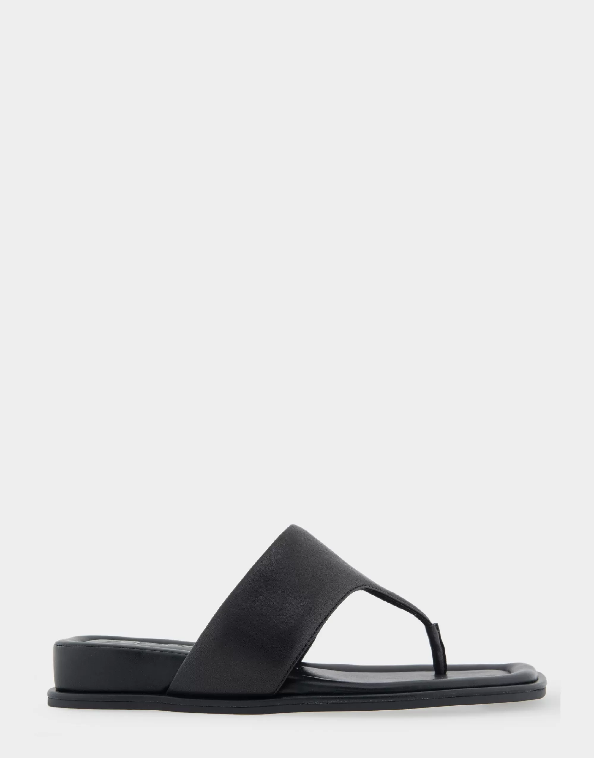 Aerosoles Wedges*Comfortable Women's Thong Mini Wedge Sandal in Black Leather