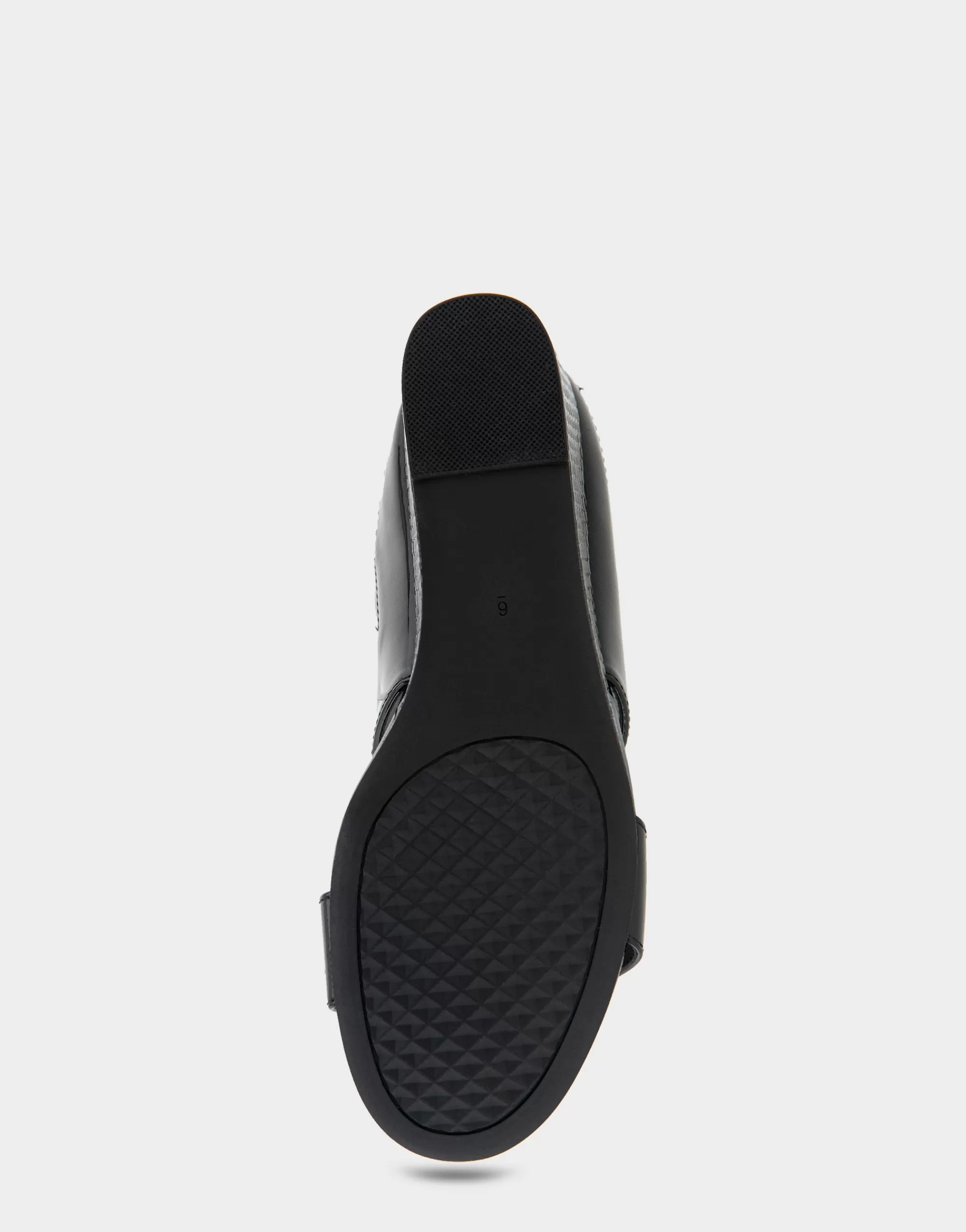 Aerosoles Wide Width Sandals | Slides*Comfortable Women's Two Band Mid Wedge Slide Sandal in Black Patent Faux Leather
