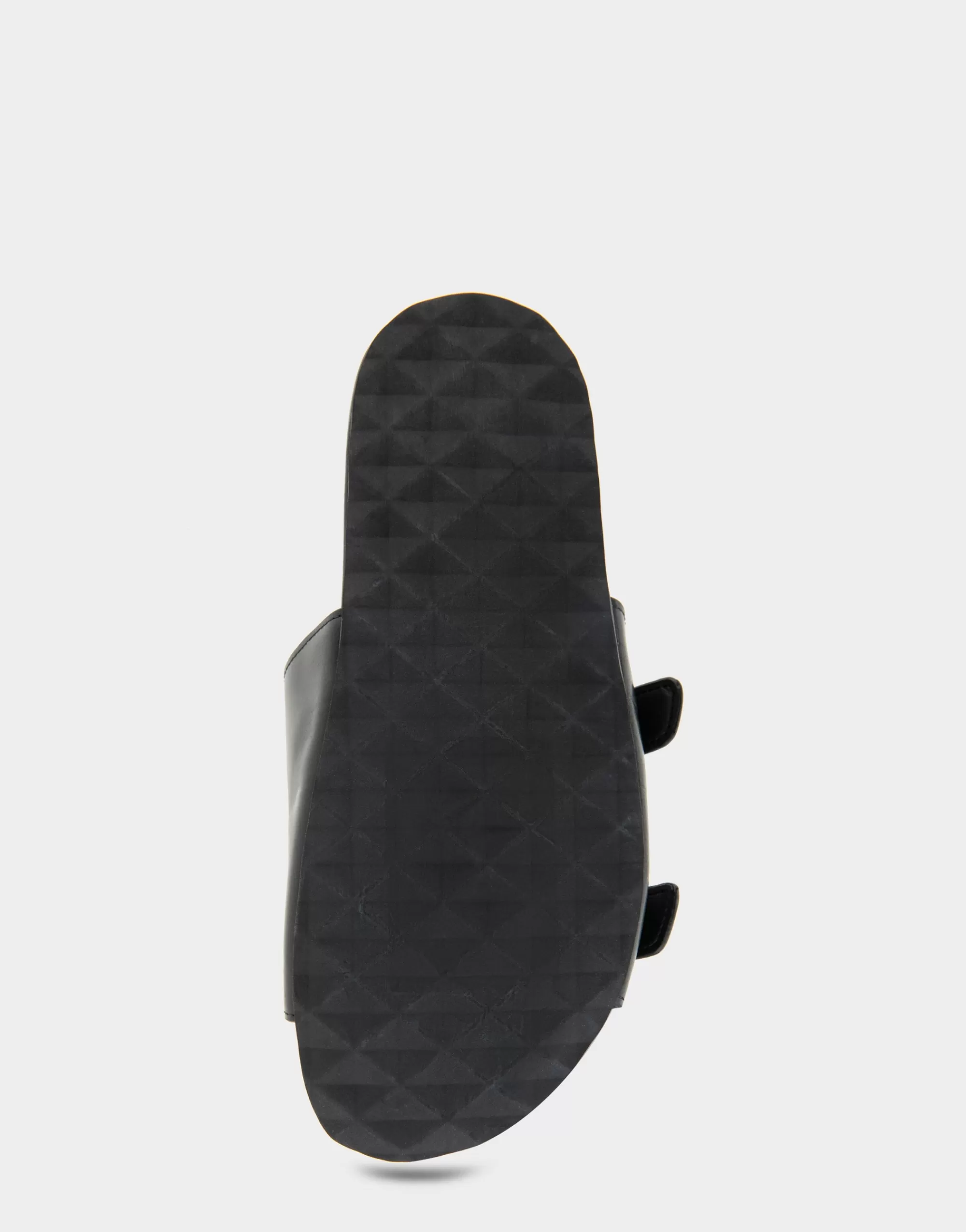 Aerosoles Flats*Comfortable Women's Two Band Molded Footbed Sandal in Black Leather